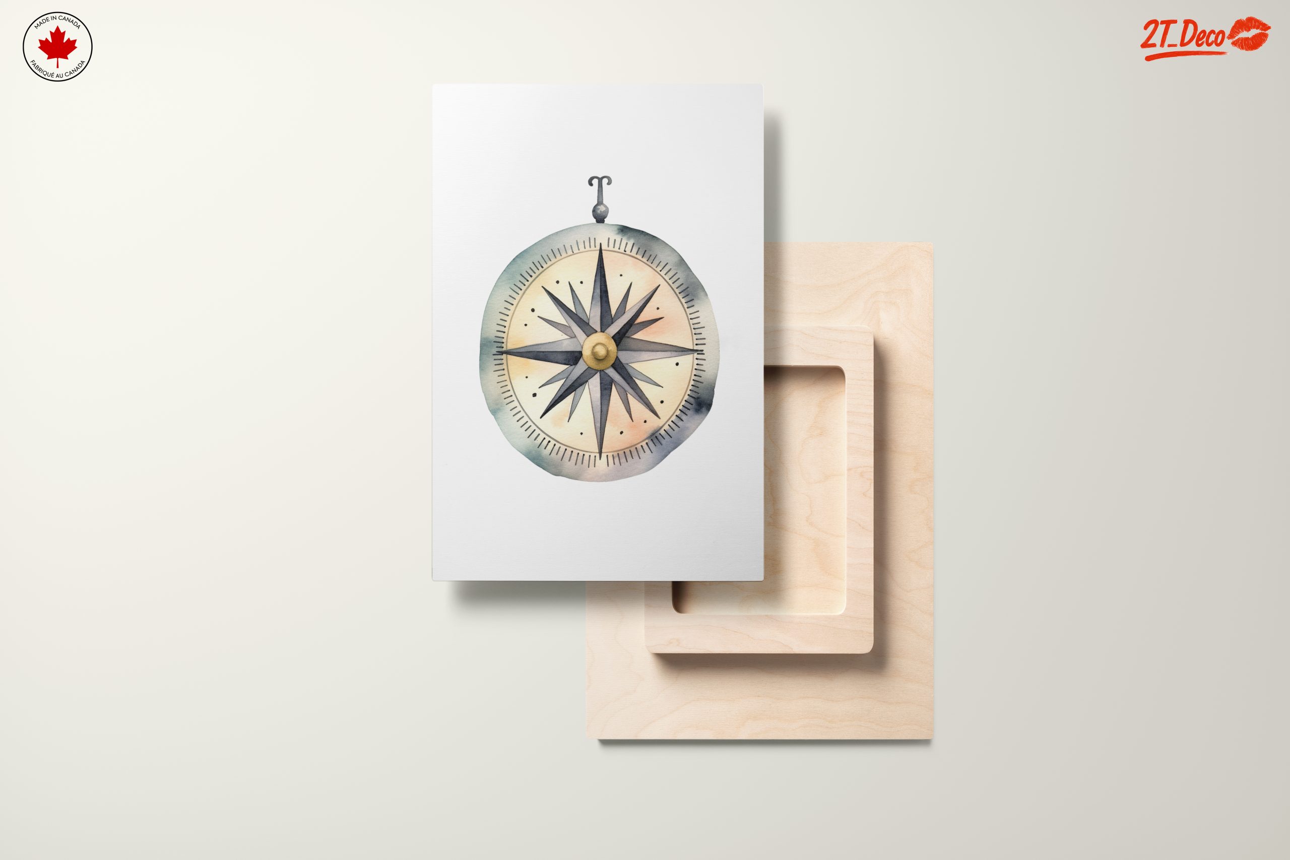 Vibrant Compass Watercolor Art 2 - Image 11