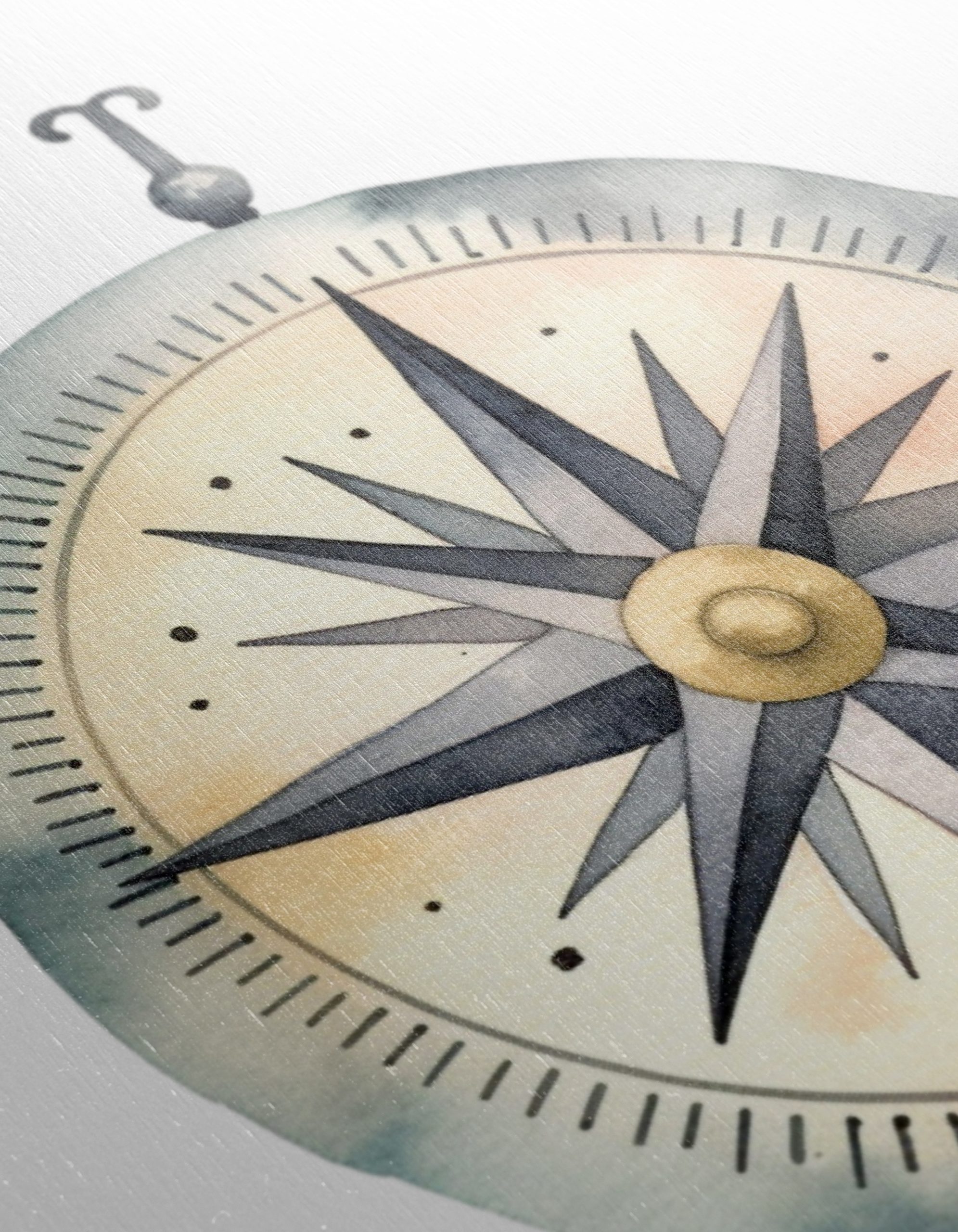 Vibrant Compass Watercolor Art 2 - Image 12