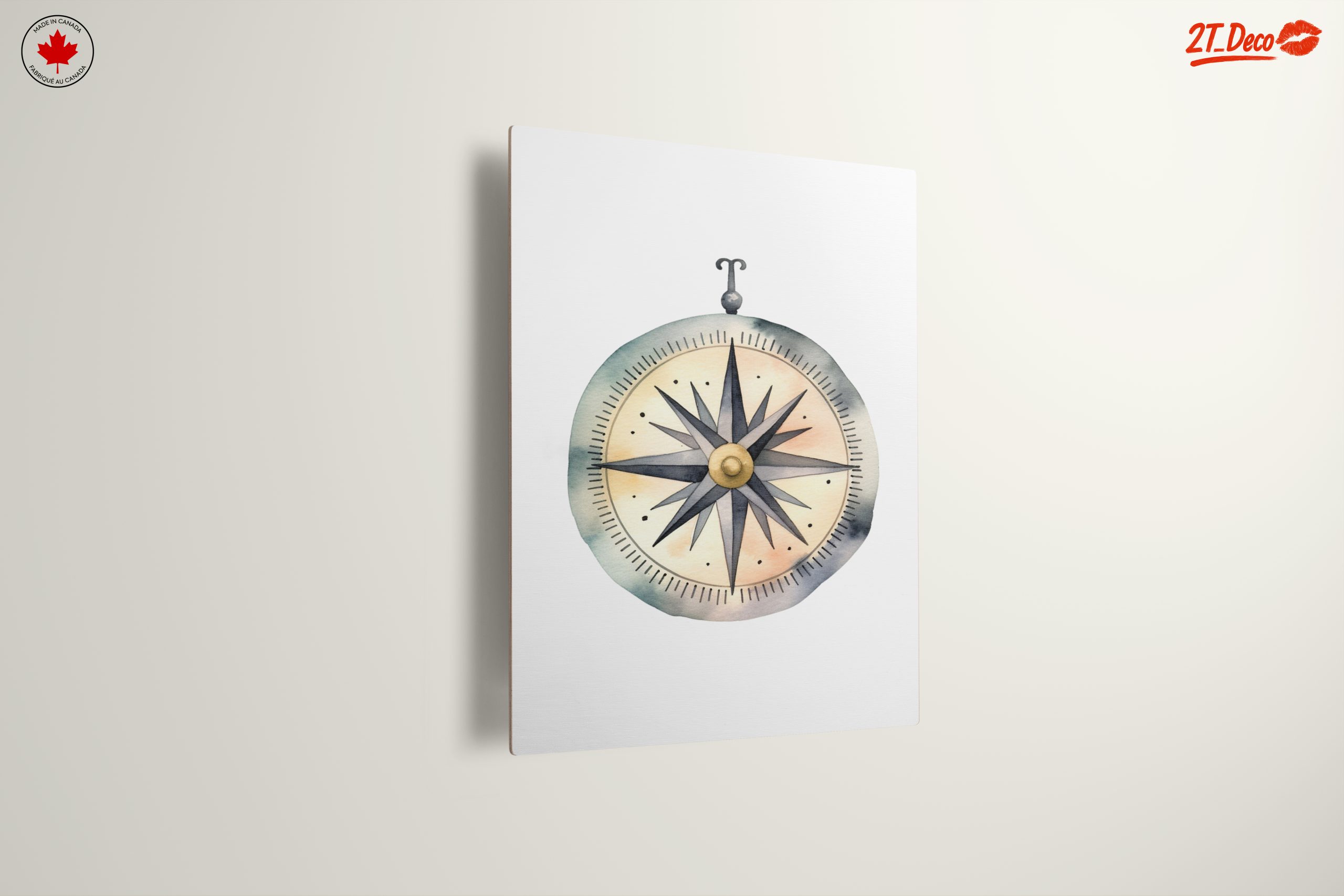 Vibrant Compass Watercolor Art 2 - Image 13