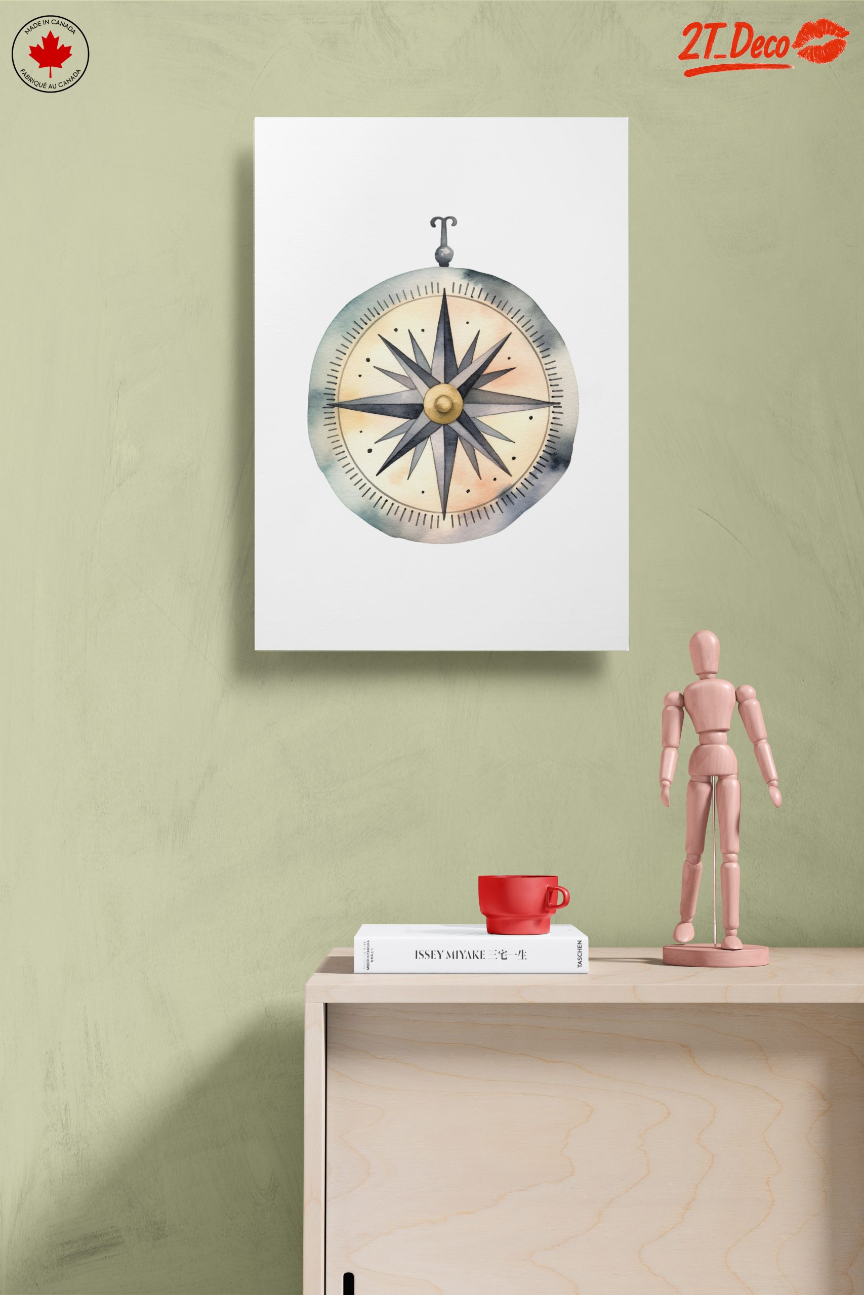 Vibrant Compass Watercolor Art 2 - Image 14