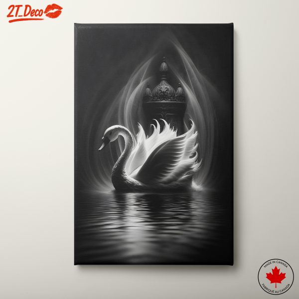 Elegant Contemporary Swan Artwork