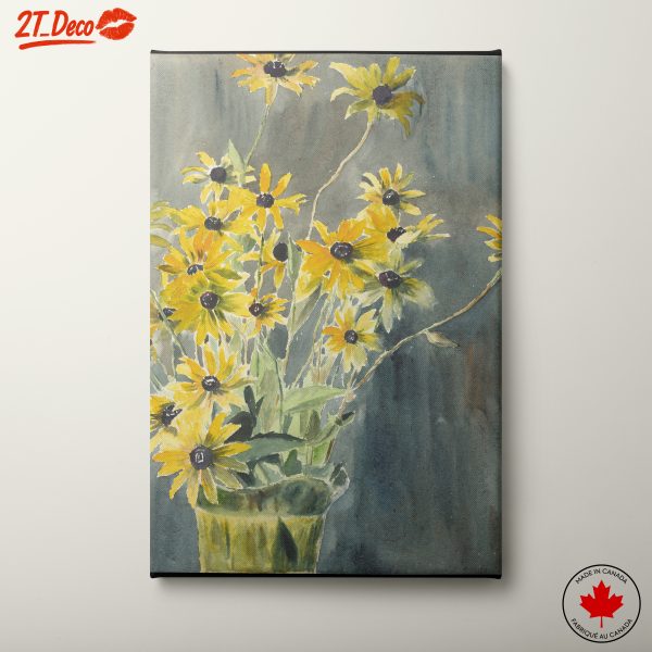 Vibrant Botanical Artwork of Yellow Flowers