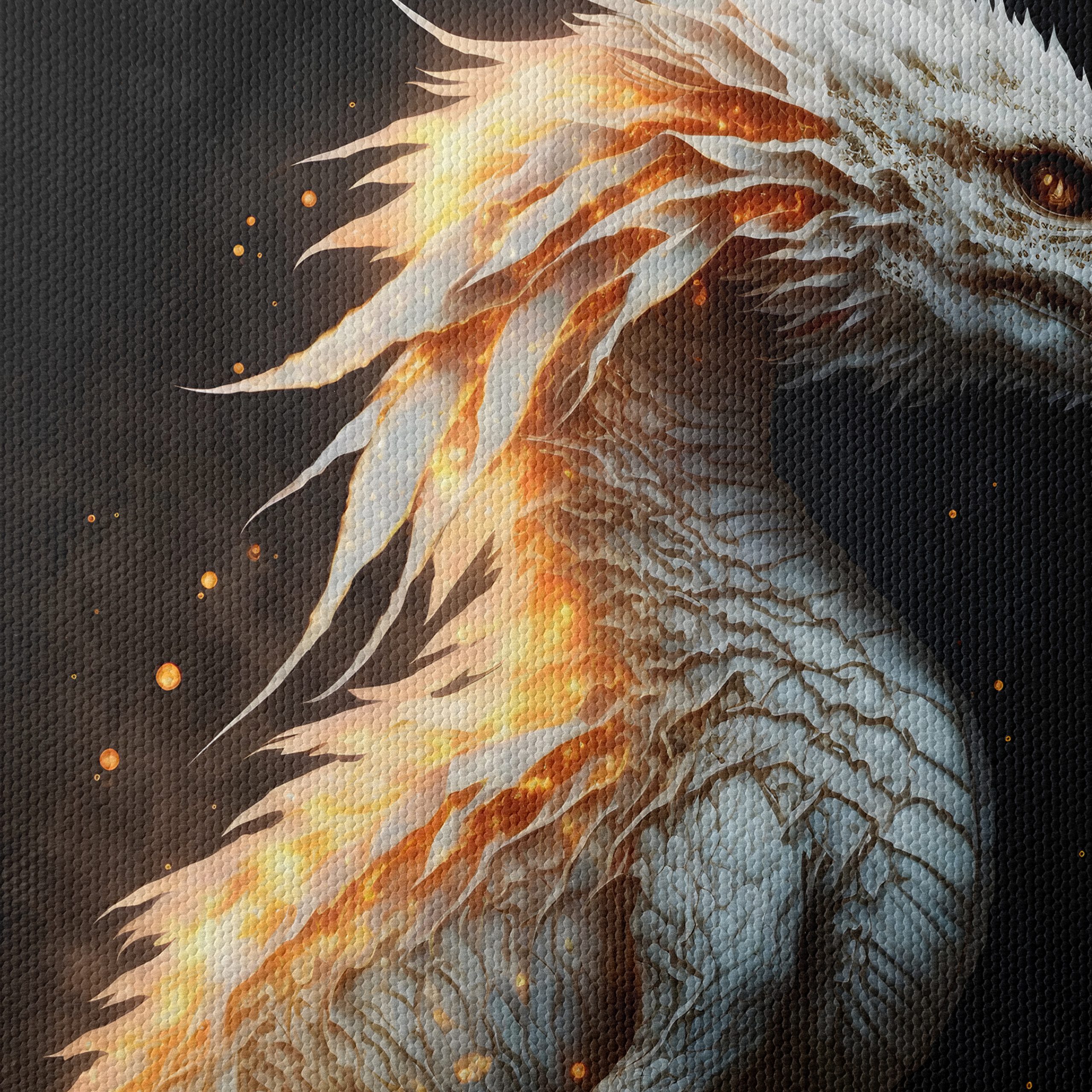 Majestic Fantasy Dragon with Fiery Elements - Image 4