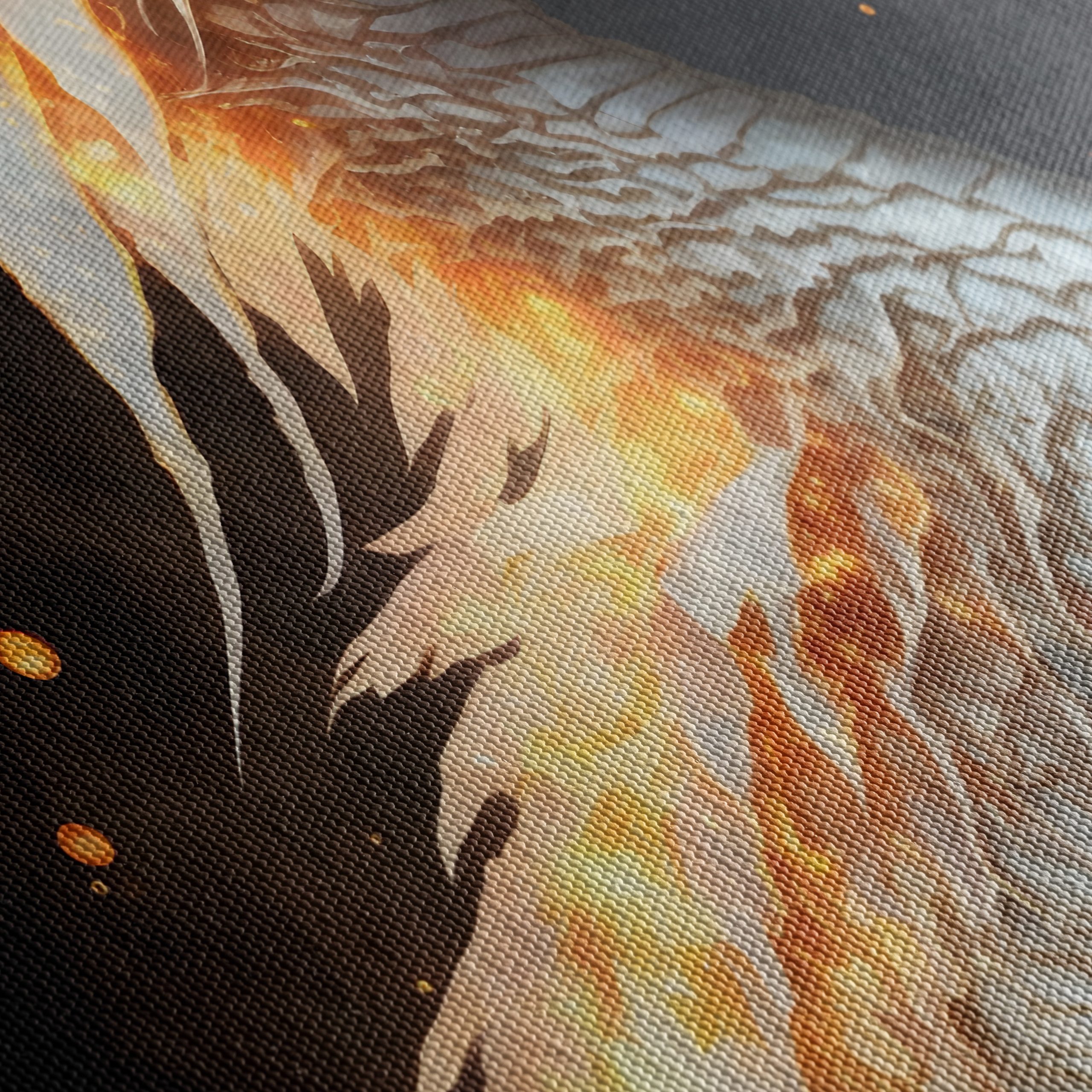 Majestic Fantasy Dragon with Fiery Elements - Image 5