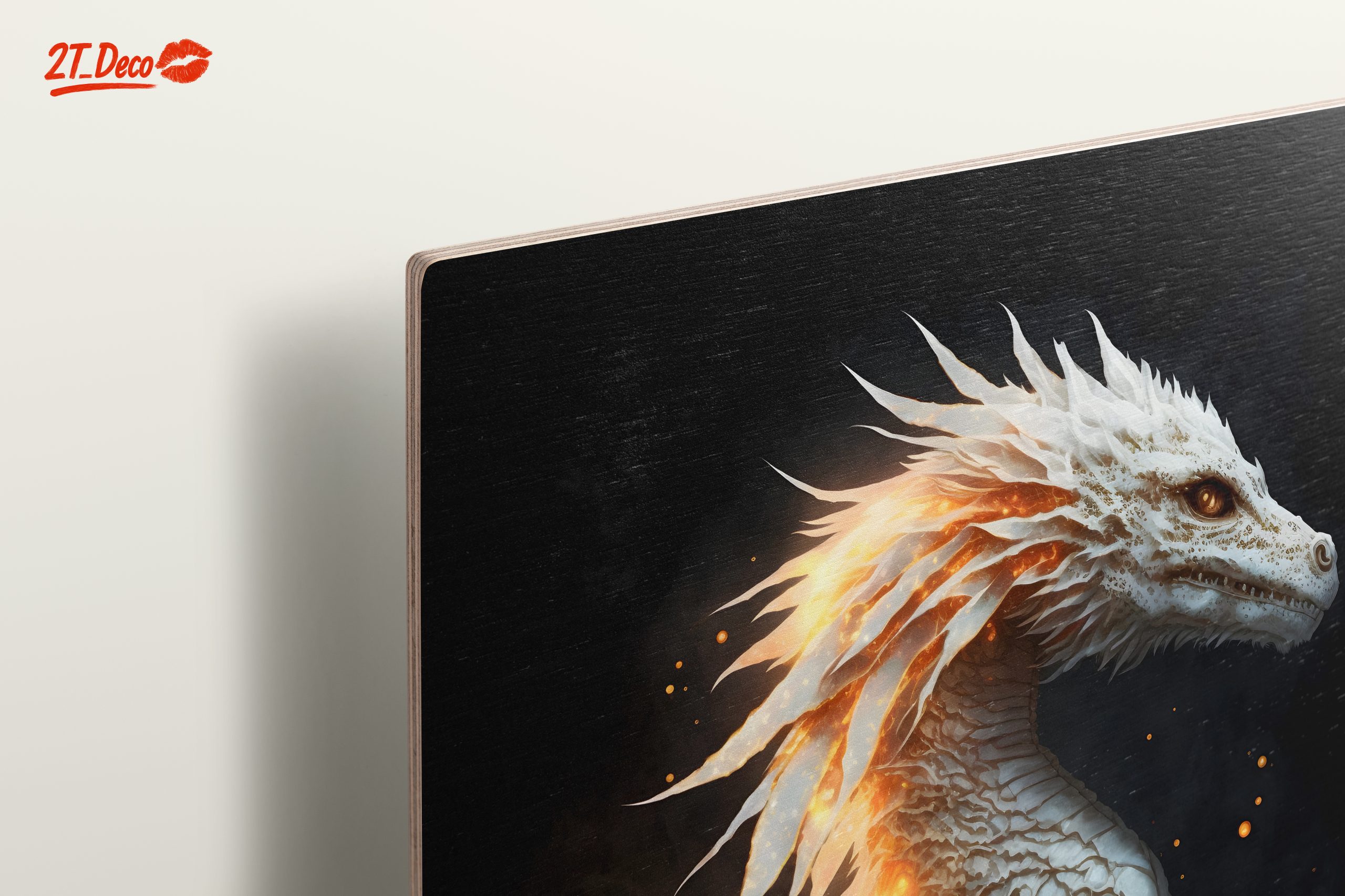 Majestic Fantasy Dragon with Fiery Elements - Image 15