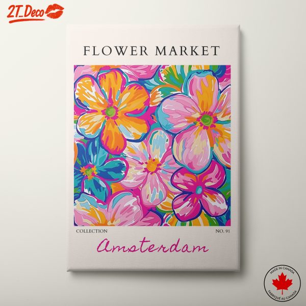 Flower Market Amsterdam Art 2