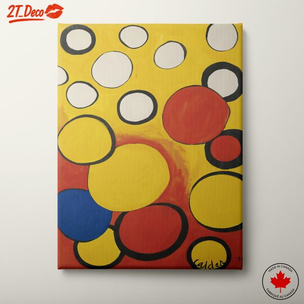 Colorful Abstract Circle Composition Art