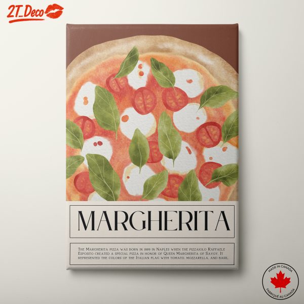 Abstract Representation of Margherita Pizza