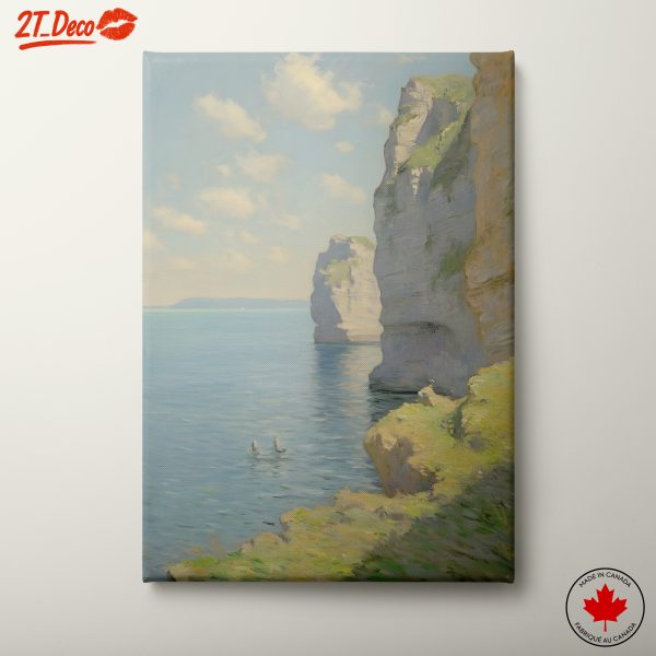 Serene Coastal Cliffs and Aqua Waters