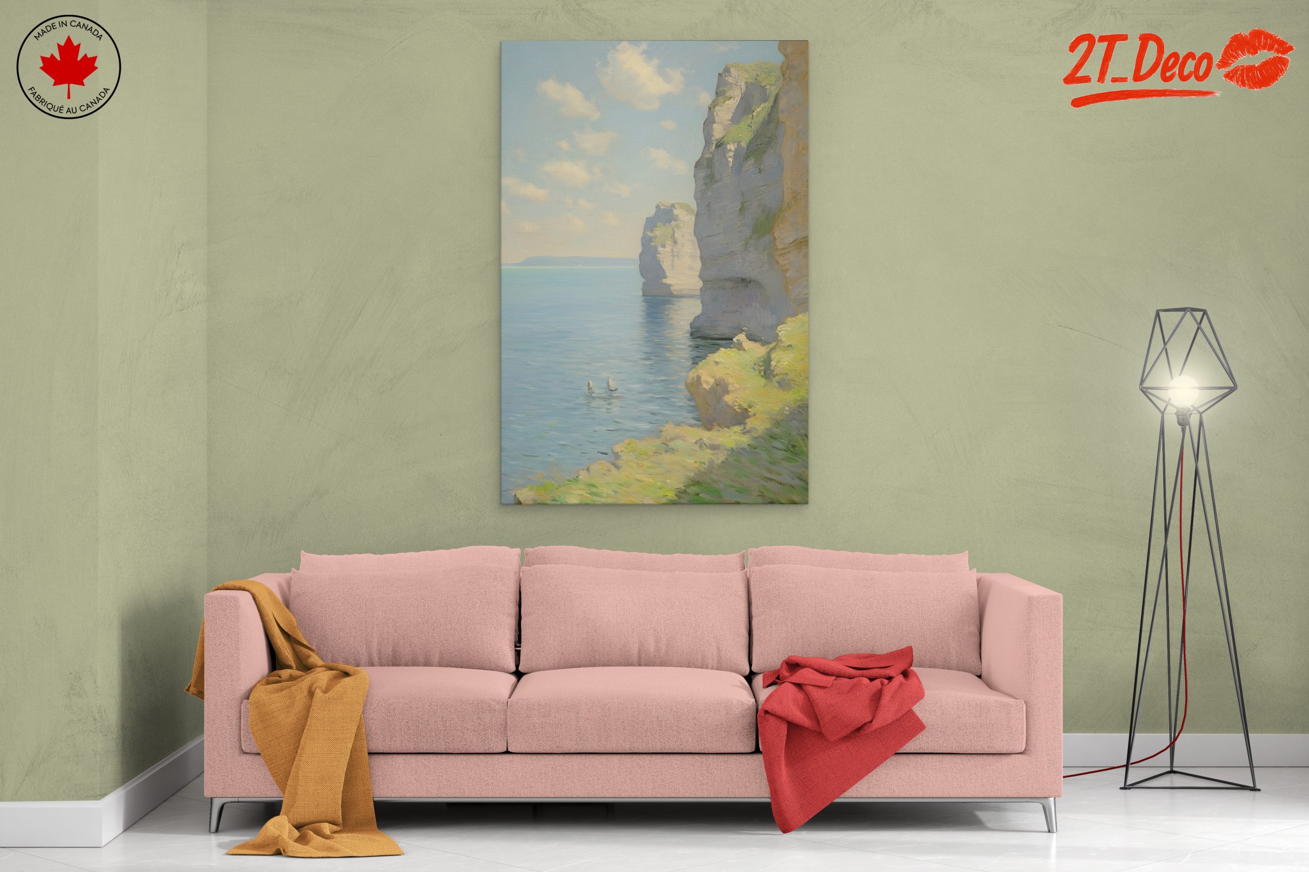 Serene Coastal Cliffs and Aqua Waters - Image 2
