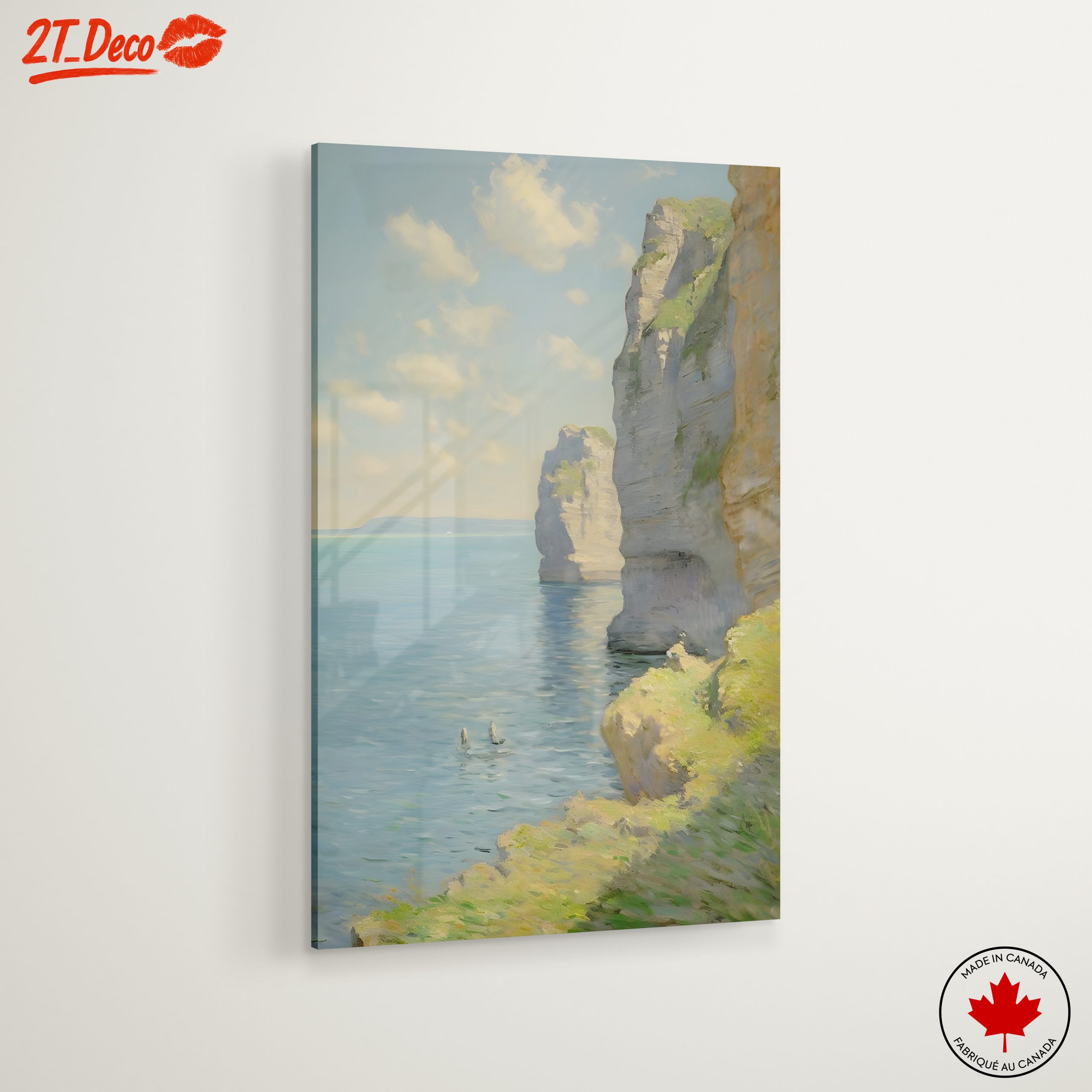 Serene Coastal Cliffs and Aqua Waters - Image 6