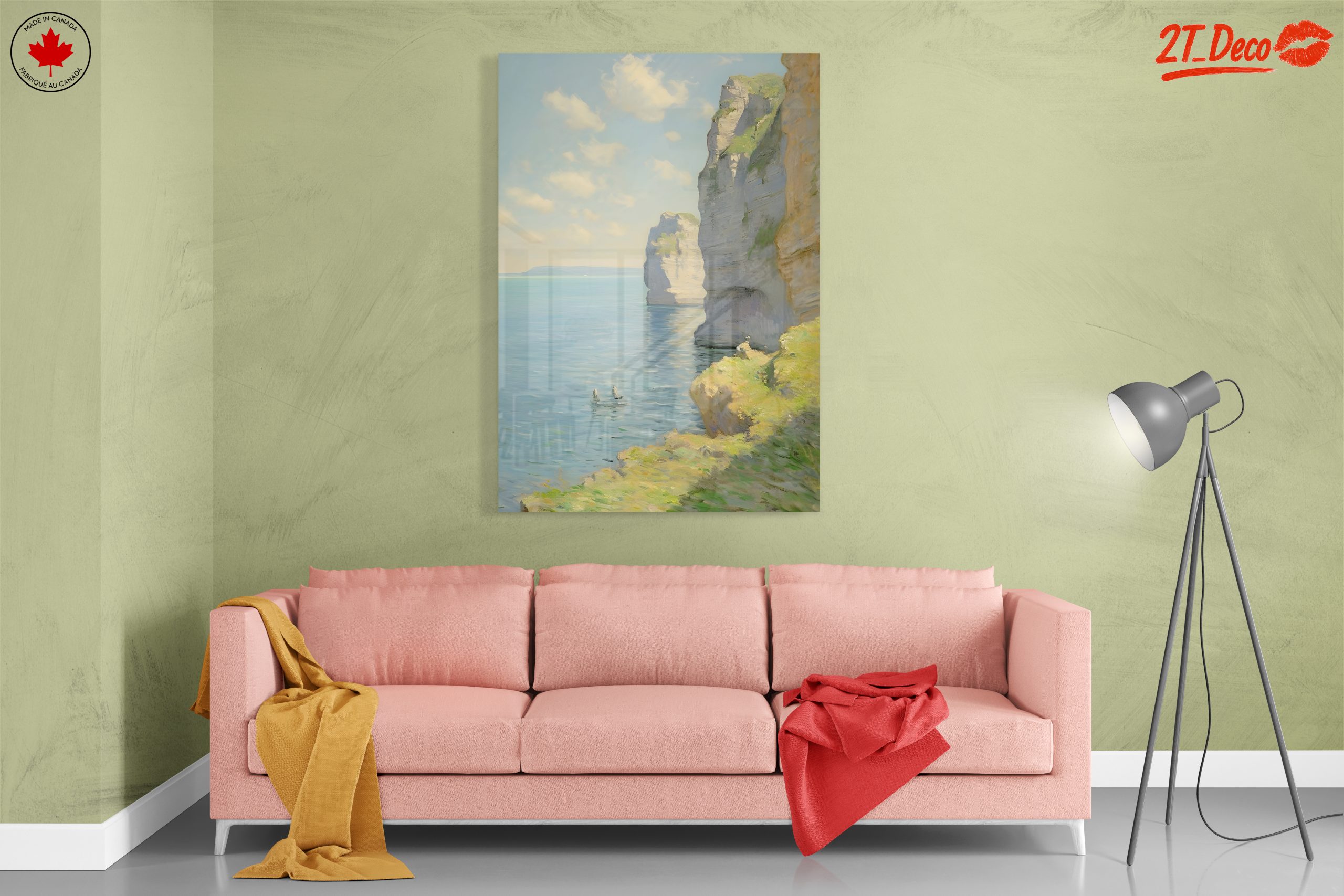 Serene Coastal Cliffs and Aqua Waters - Image 7