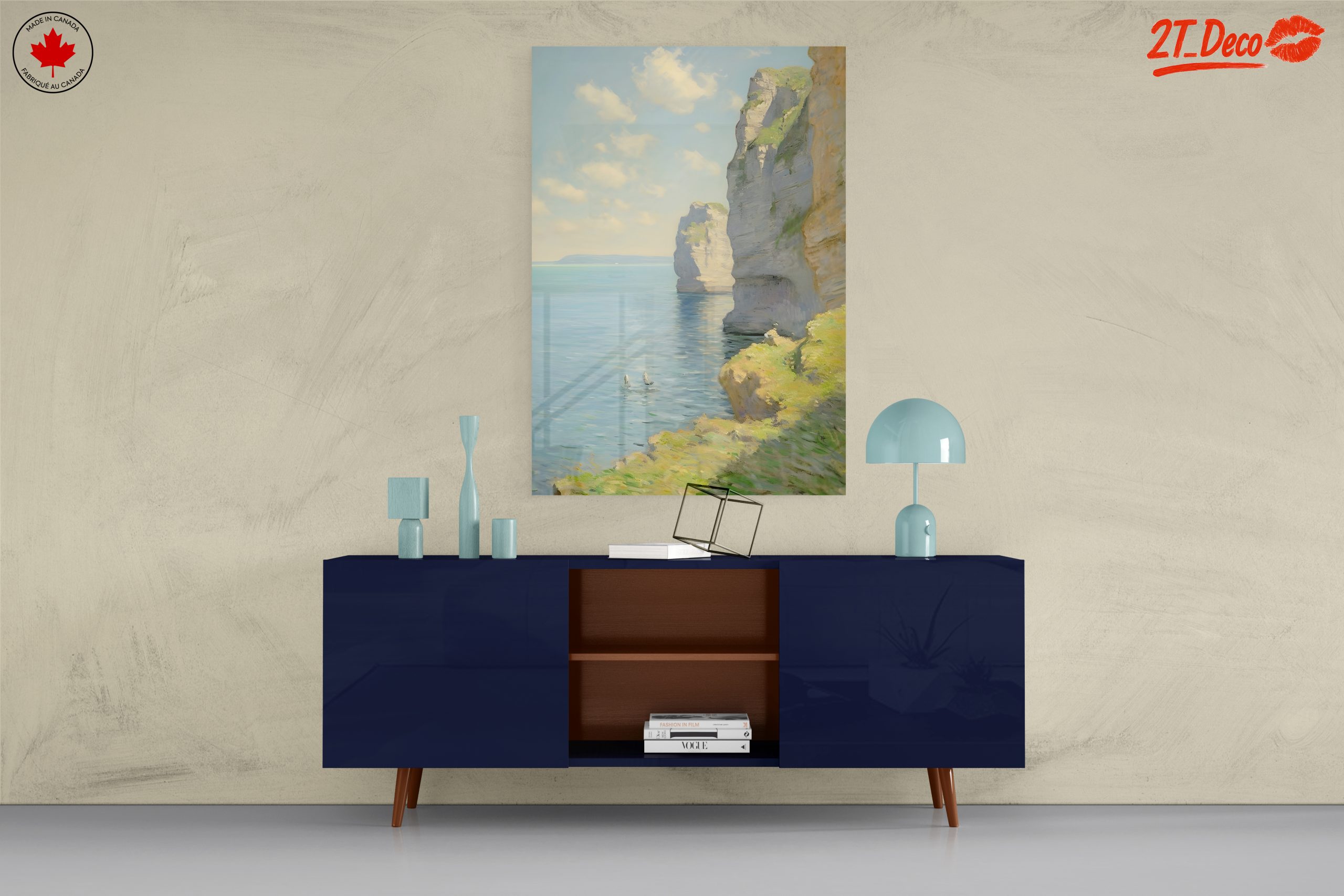 Serene Coastal Cliffs and Aqua Waters - Image 8