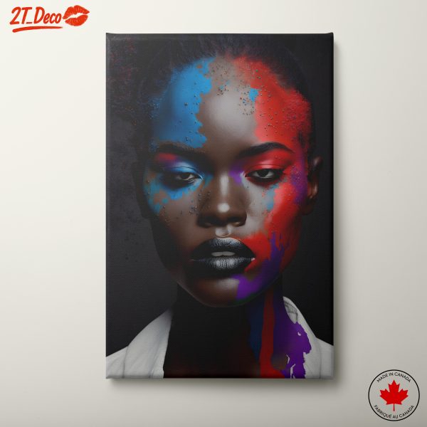 Bold Contemporary Portrait with Vibrant Colors 2