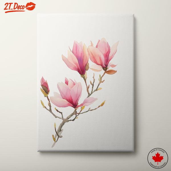 Delicate Magnolia Floral Artwork