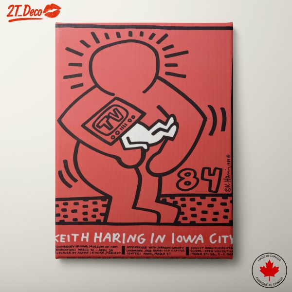Keith Haring Inspired Contemporary Pop Artwork