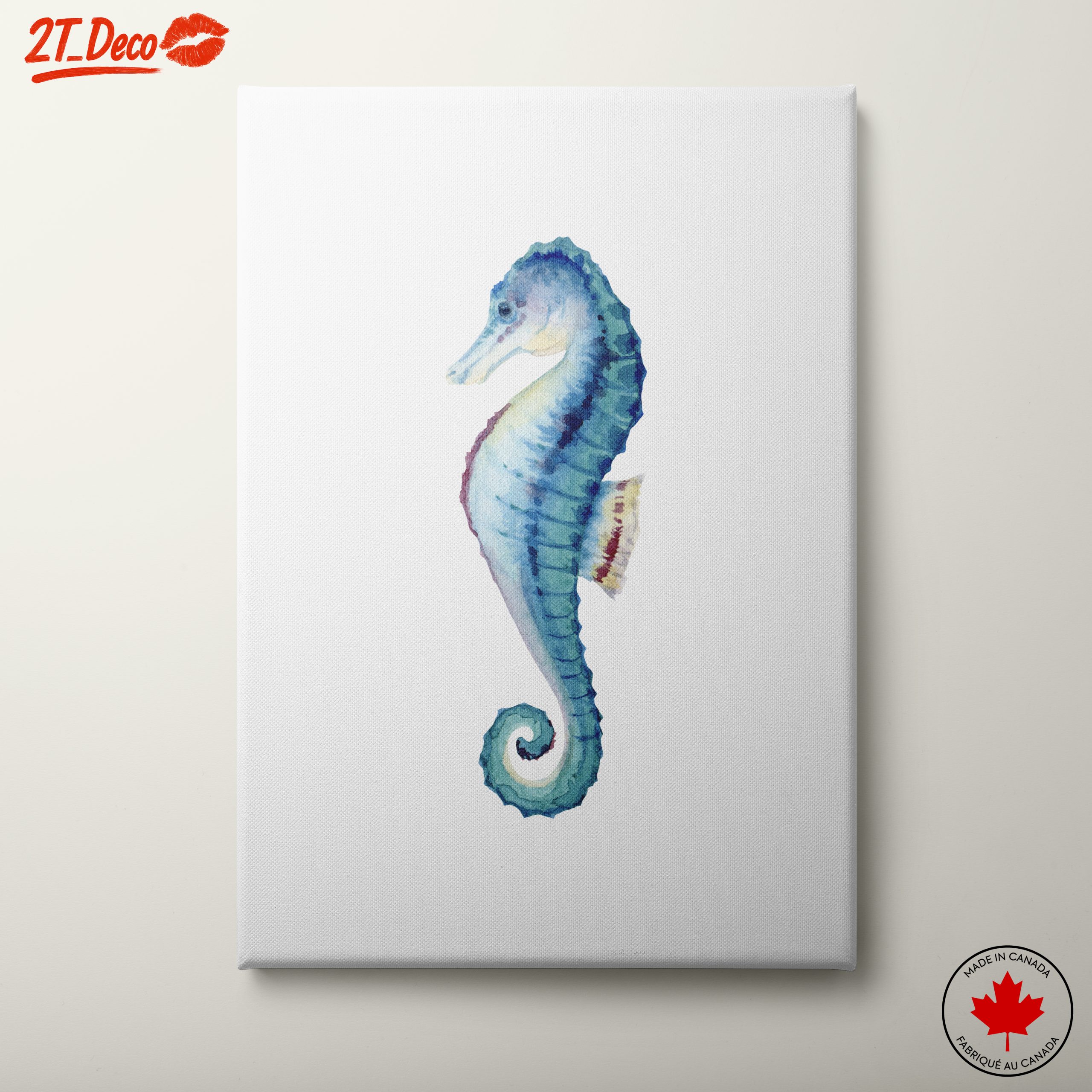 Beautiful Seahorse Watercolor Art