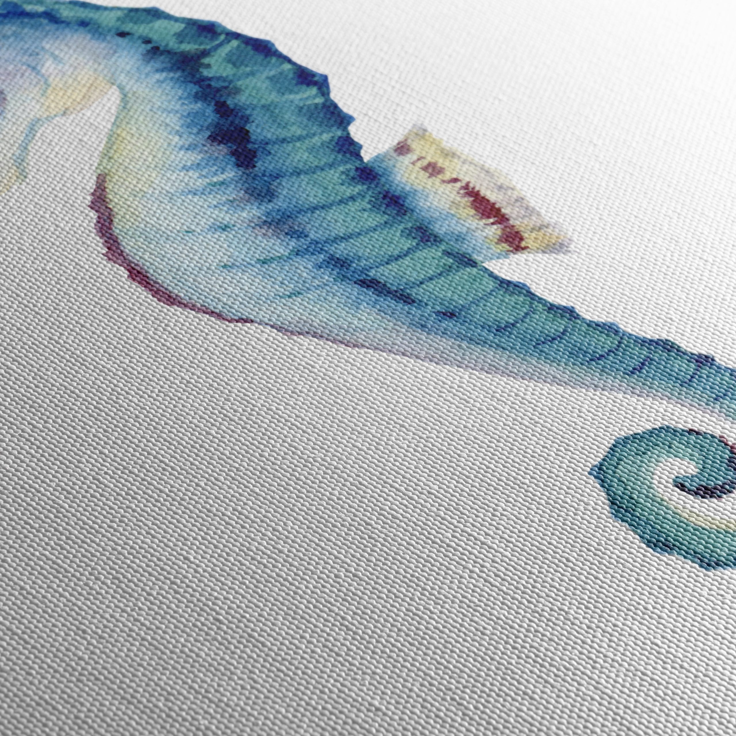 Beautiful Seahorse Watercolor Art - Image 5
