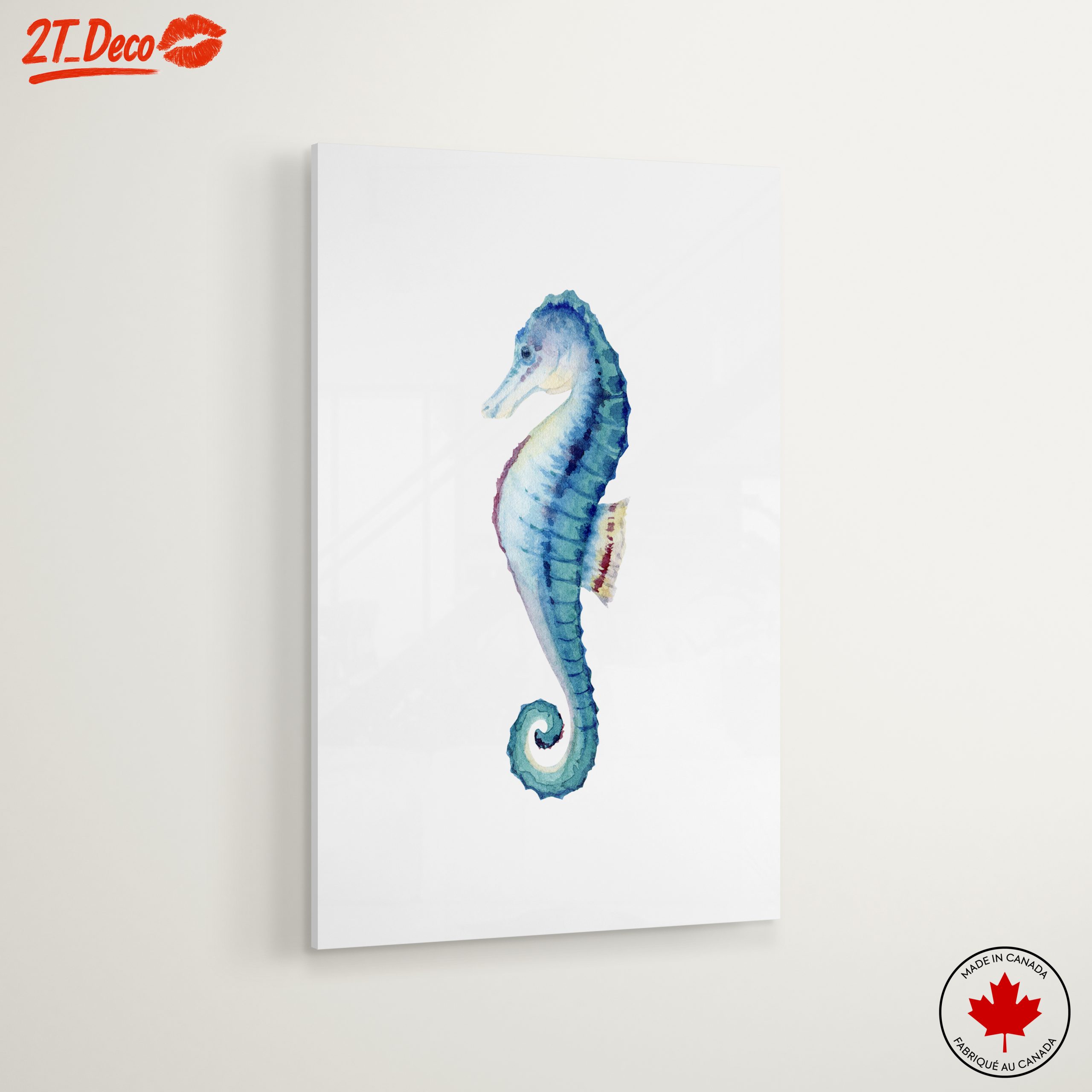Beautiful Seahorse Watercolor Art - Image 6