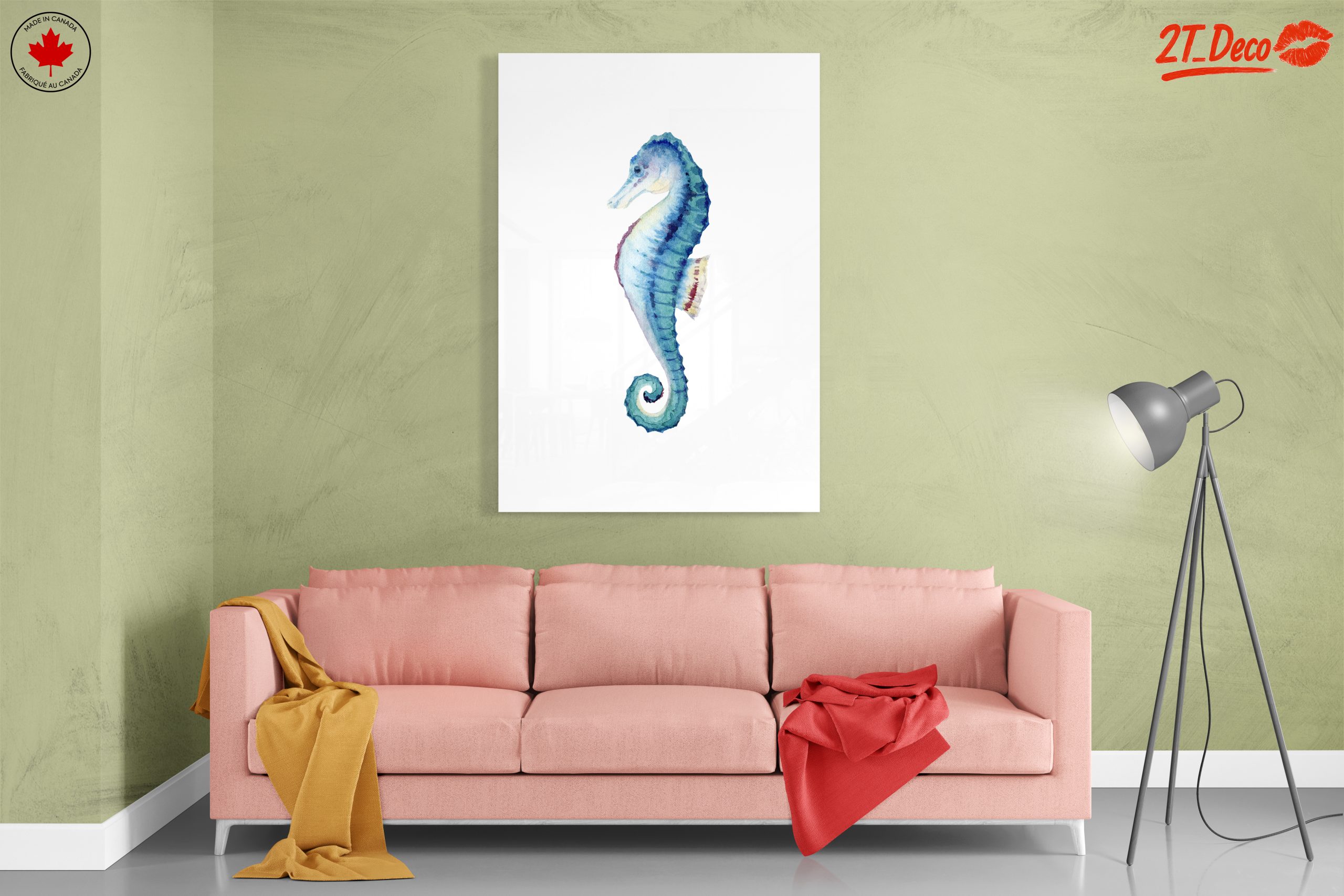 Beautiful Seahorse Watercolor Art - Image 7