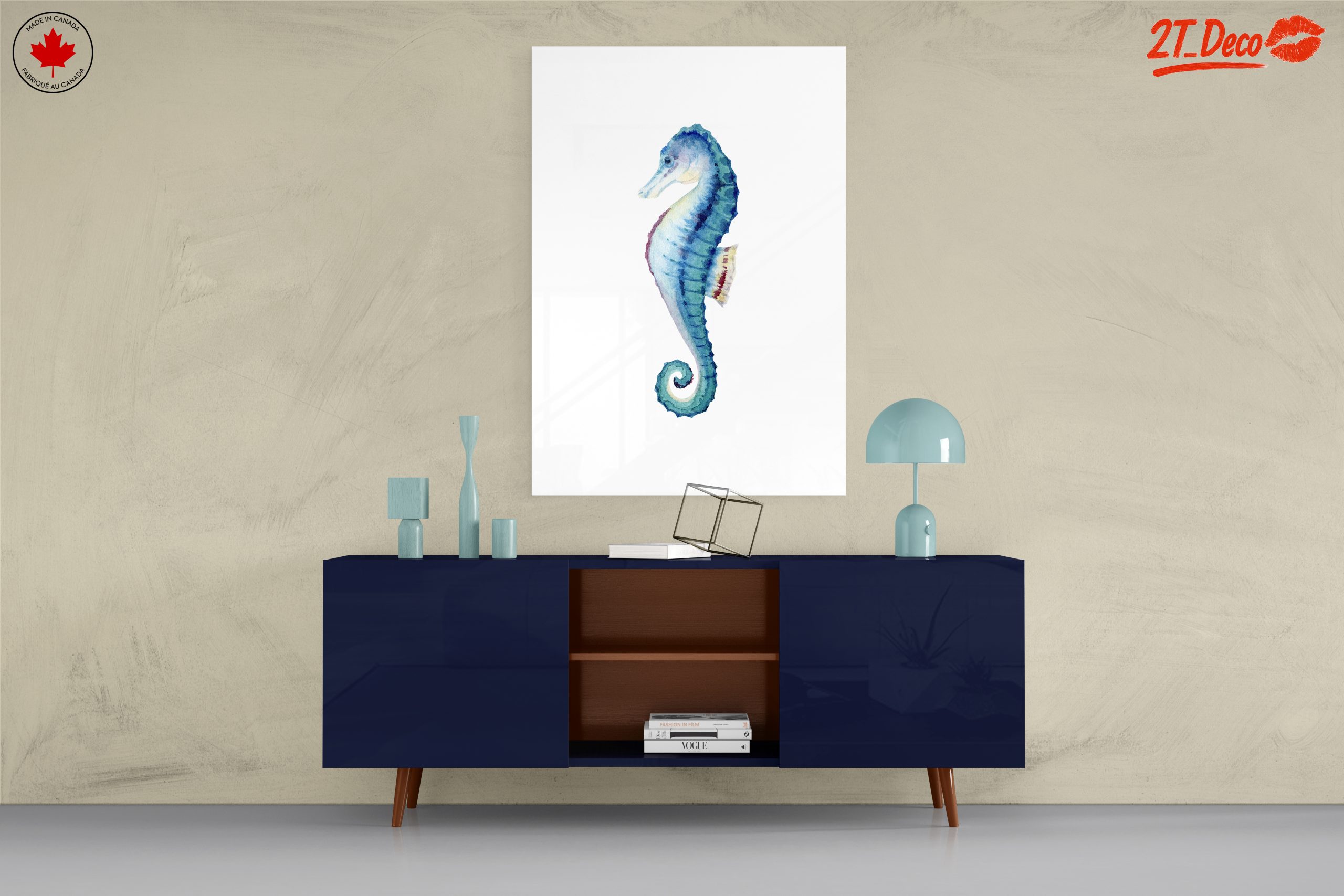 Beautiful Seahorse Watercolor Art - Image 8