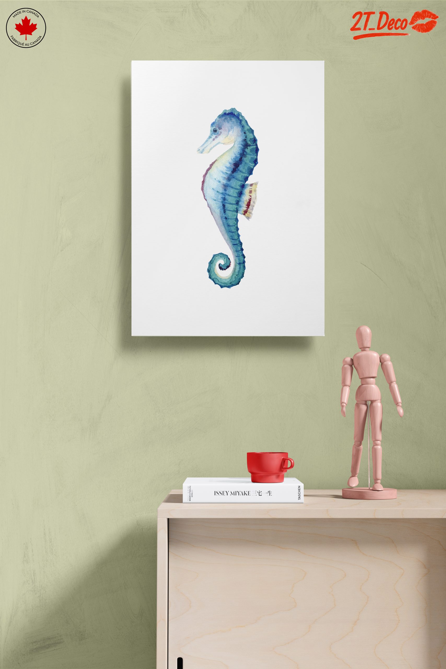 Beautiful Seahorse Watercolor Art - Image 14