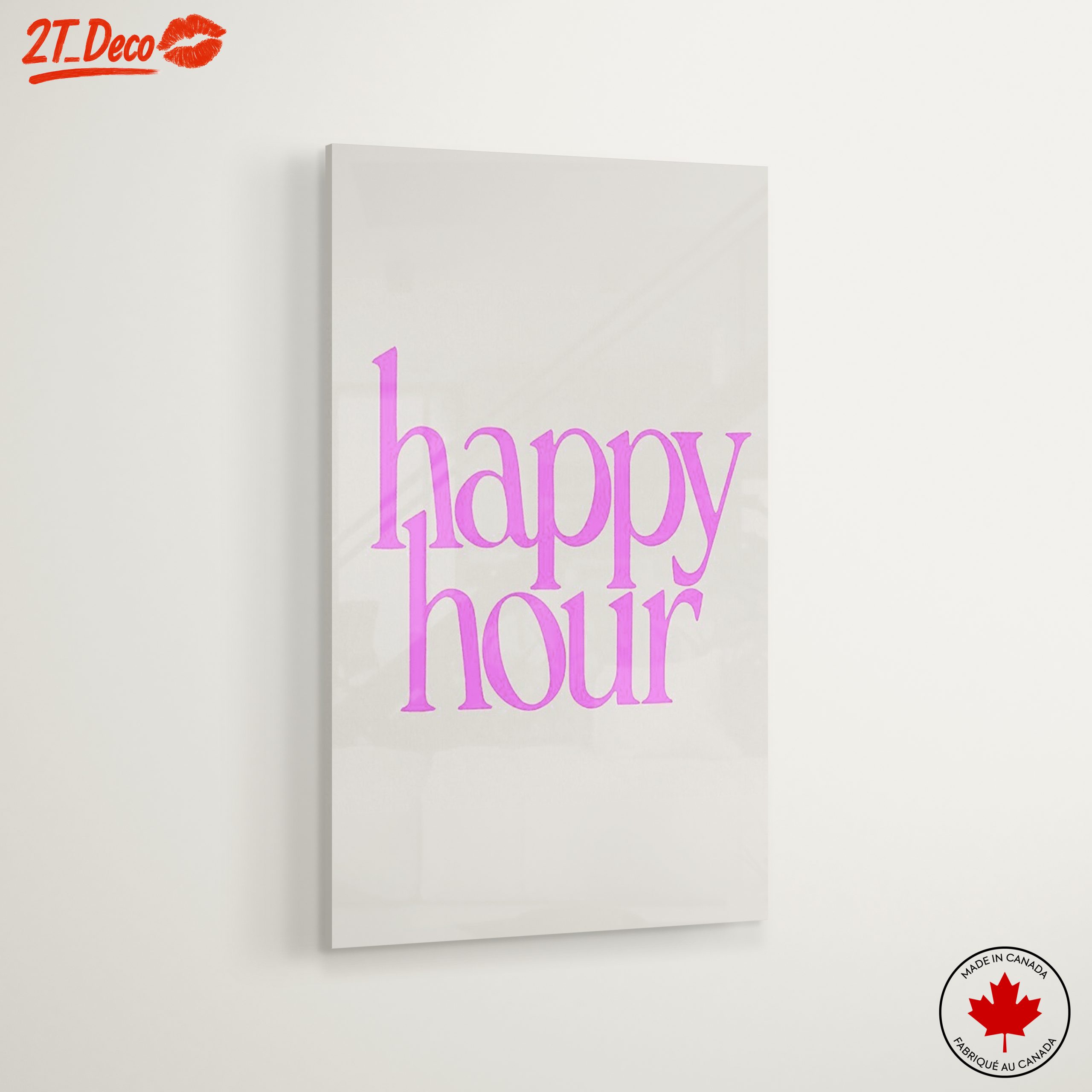 Happy Hour Bold Typography Art - Image 6
