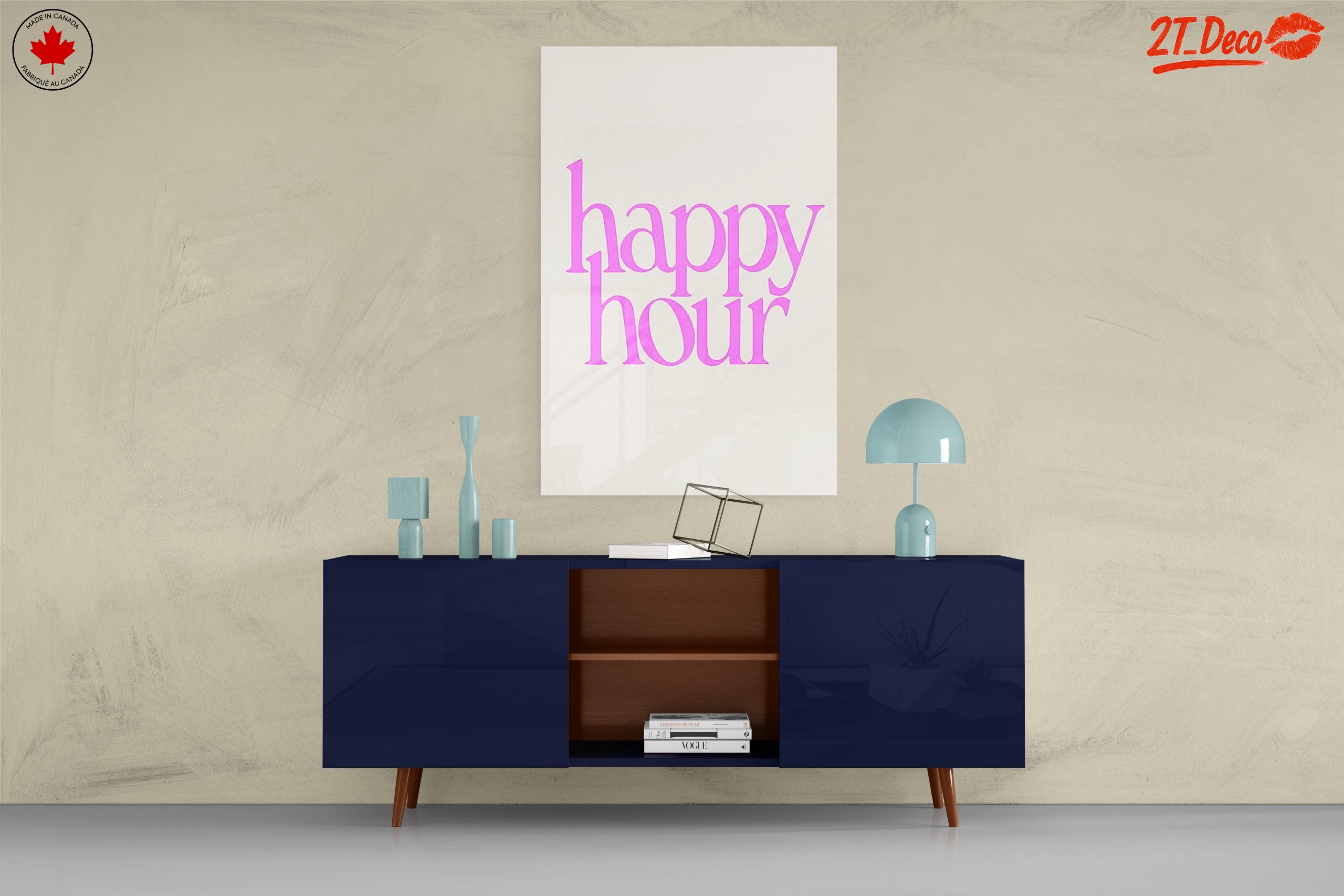 Happy Hour Bold Typography Art - Image 8