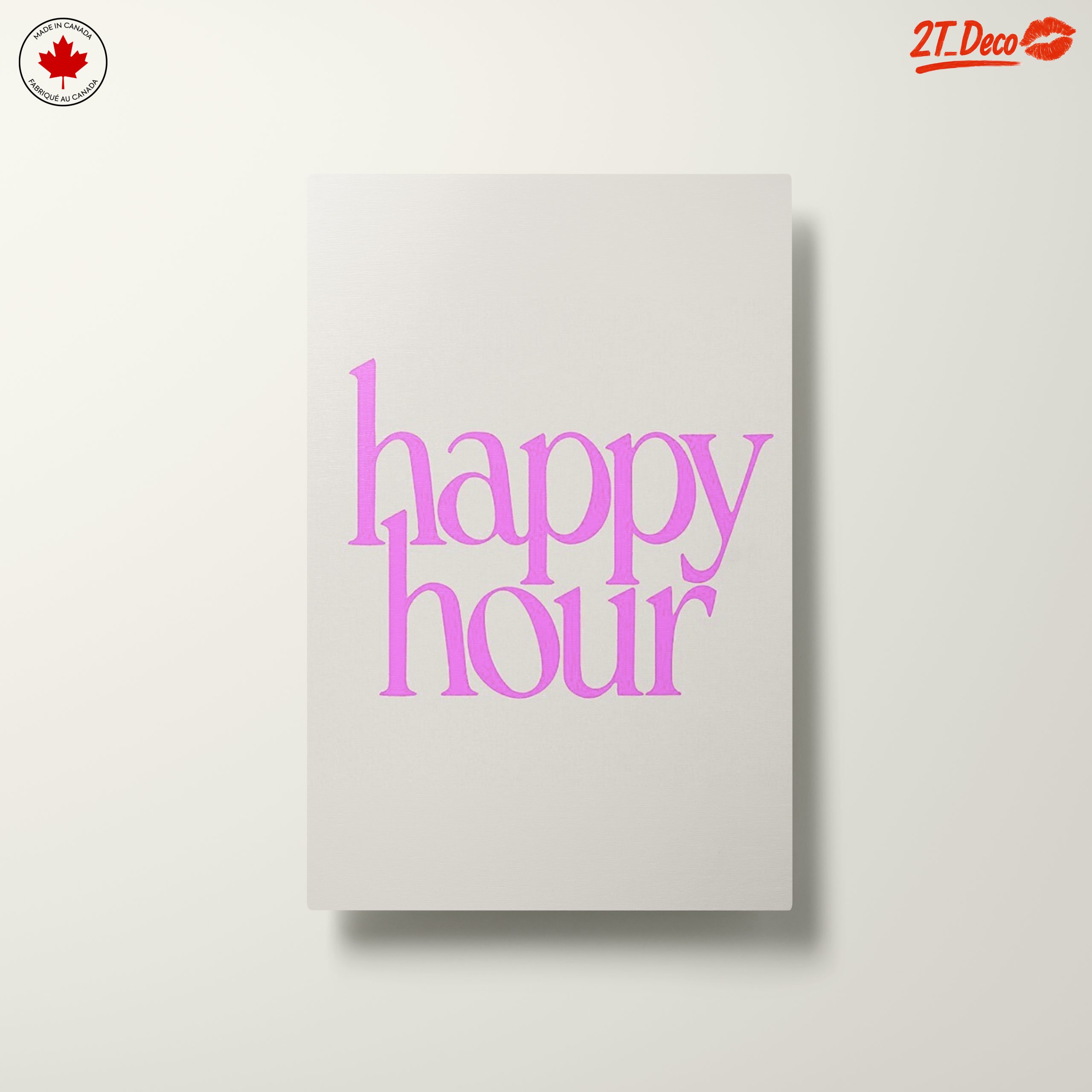 Happy Hour Bold Typography Art - Image 10