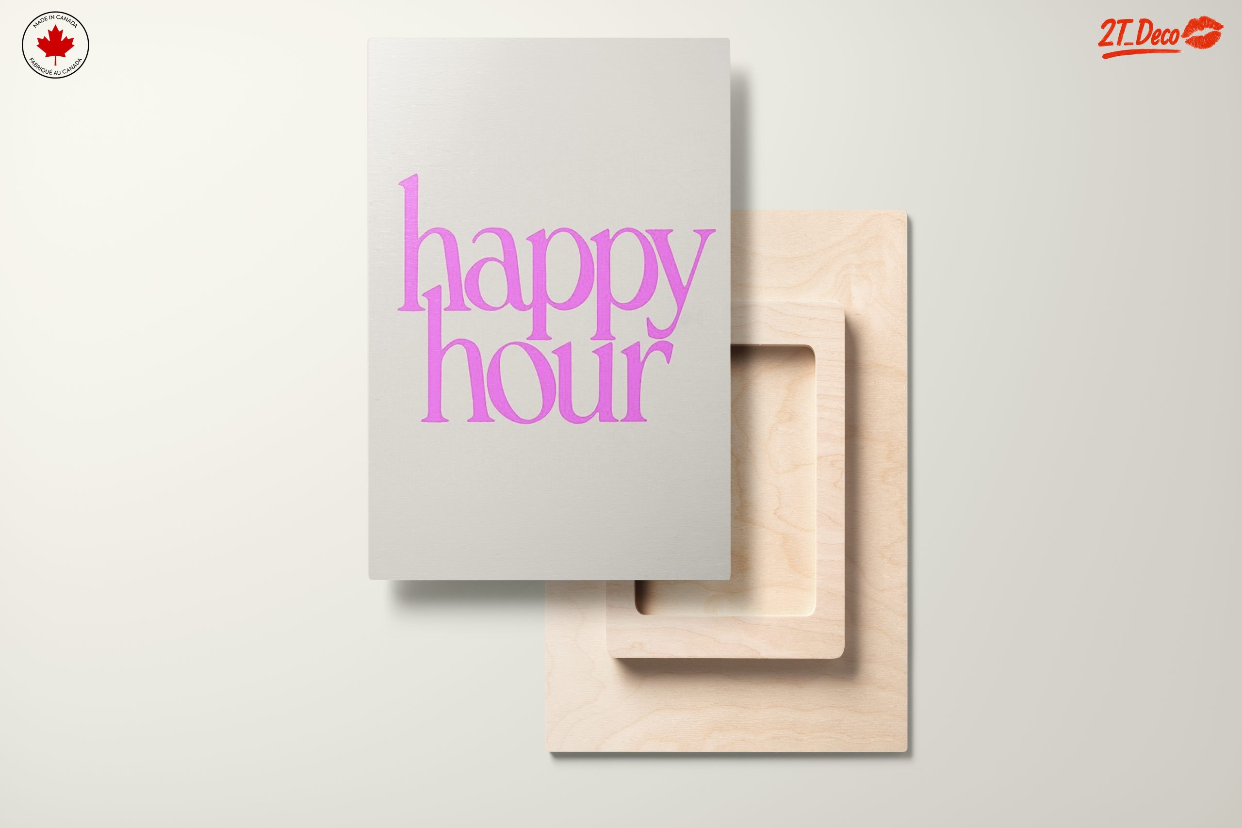 Happy Hour Bold Typography Art - Image 11