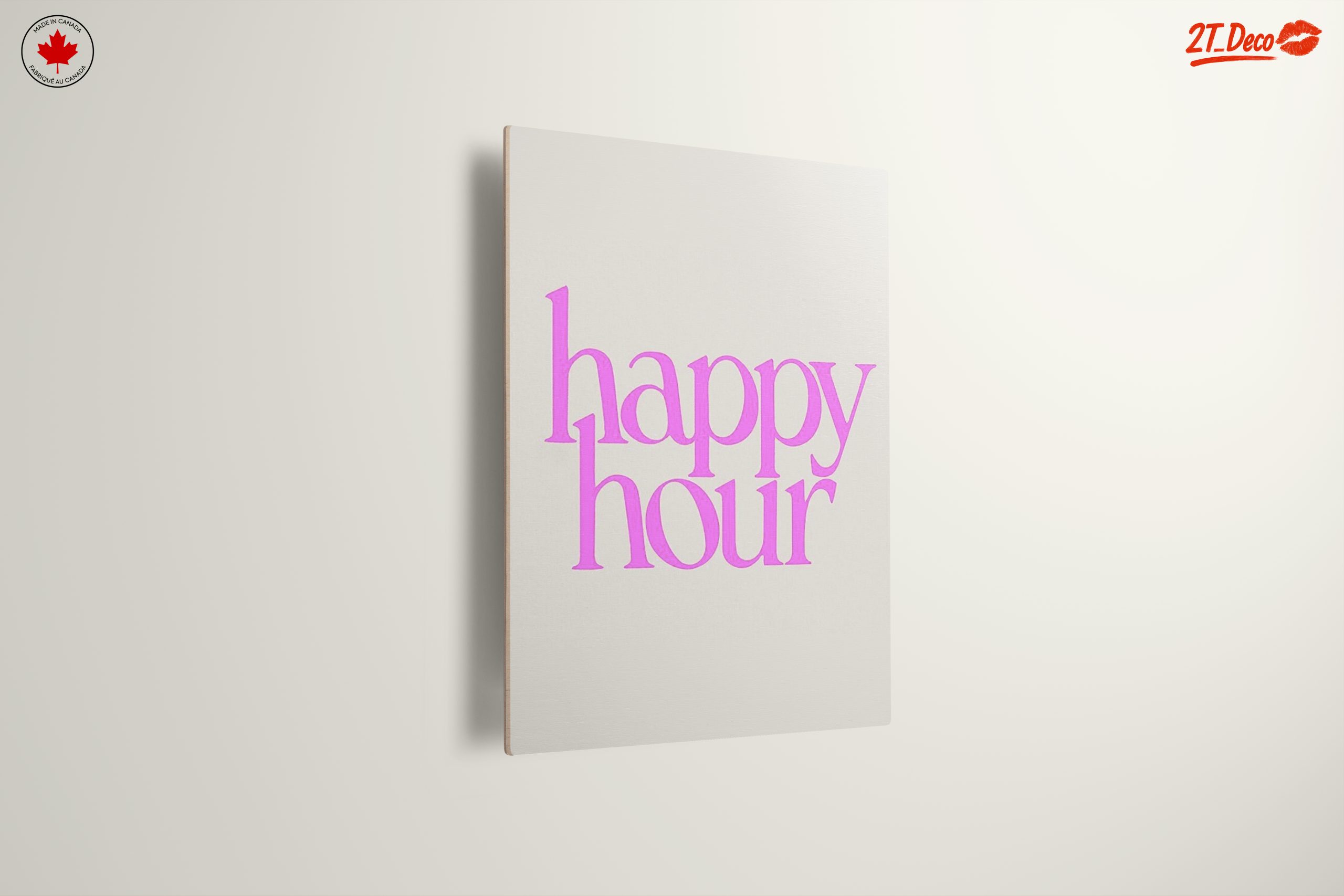 Happy Hour Bold Typography Art - Image 13