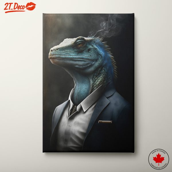 Stylized Lizard Character in Suit
