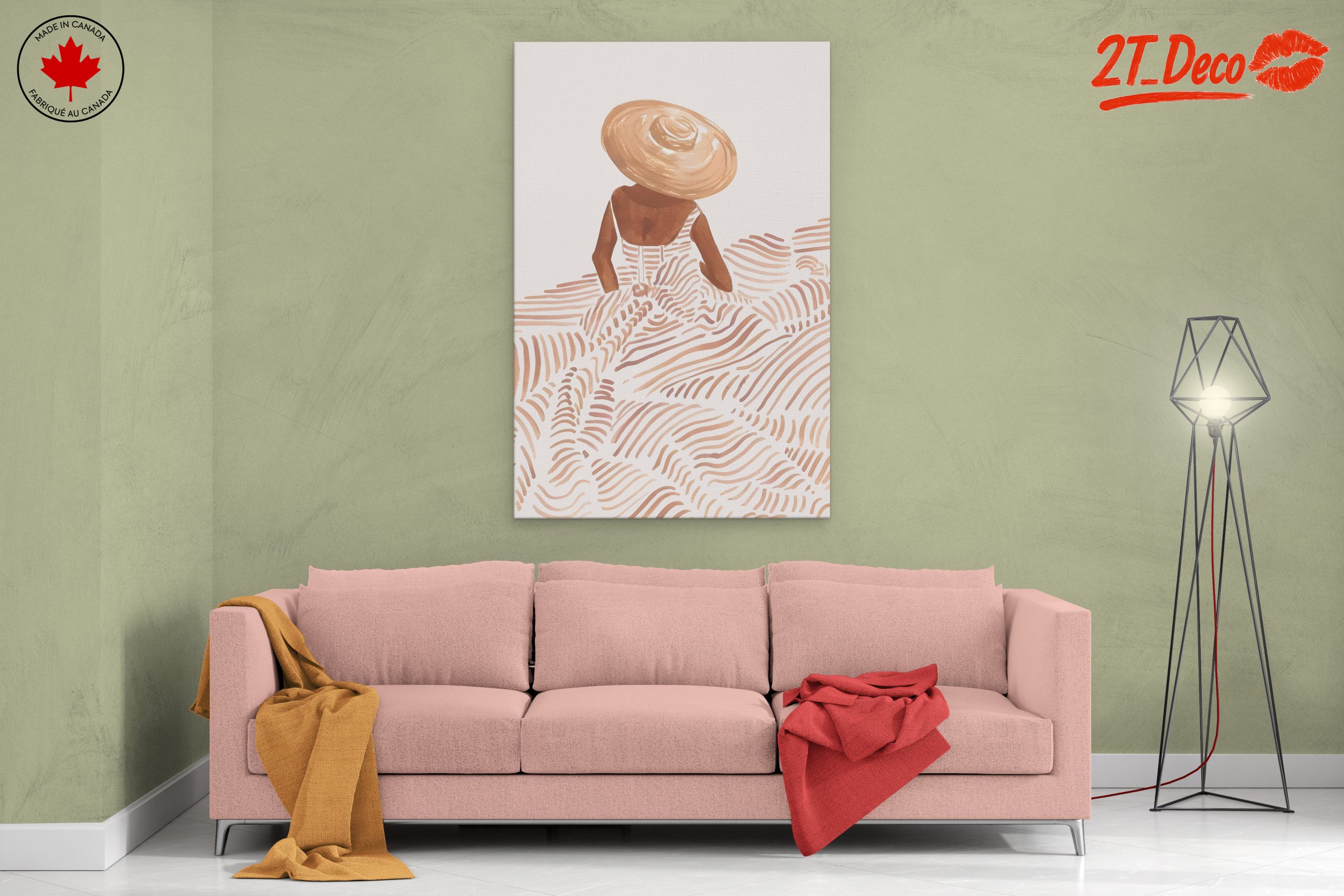 Stylish Summer Scene Art - Image 2