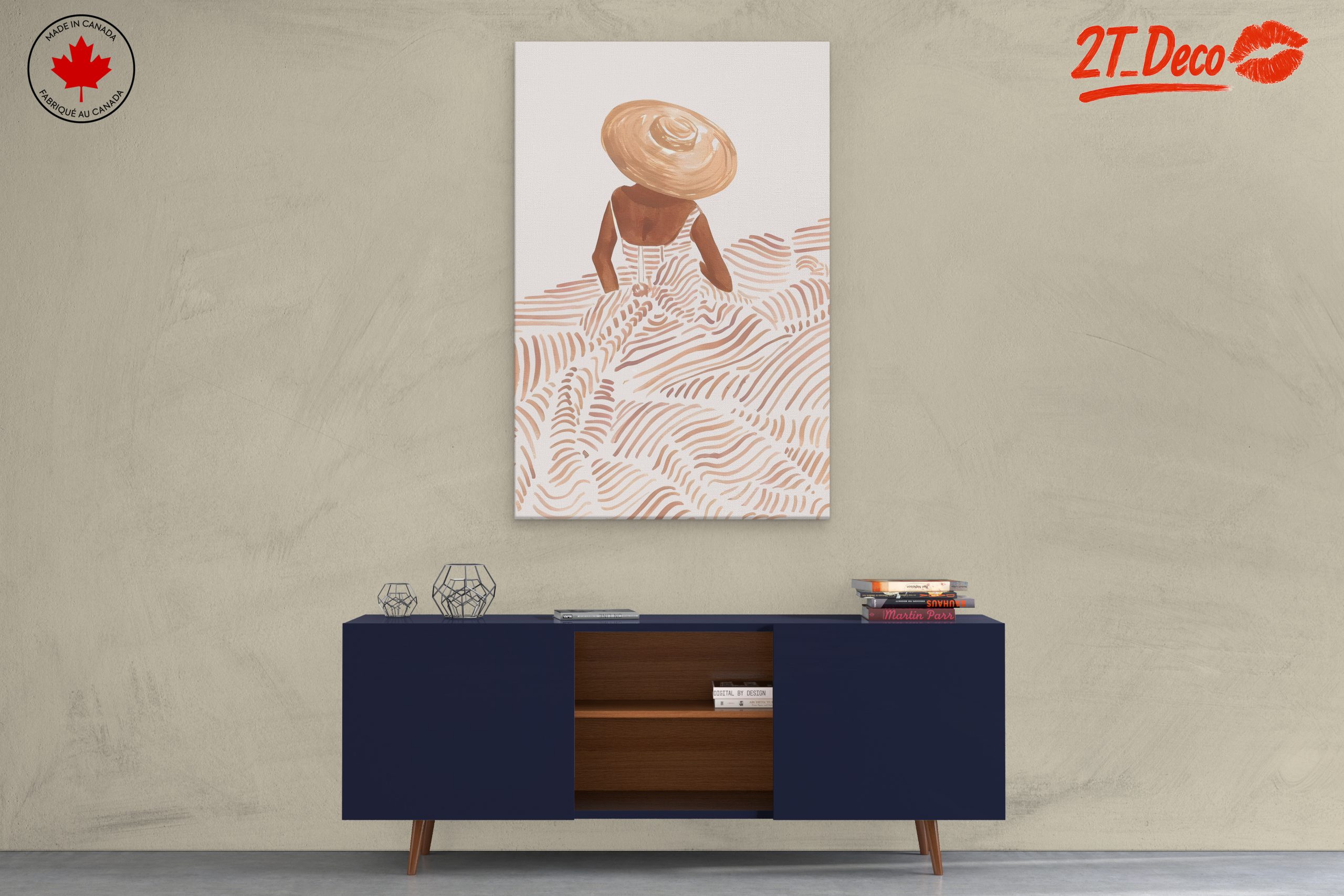 Stylish Summer Scene Art - Image 3