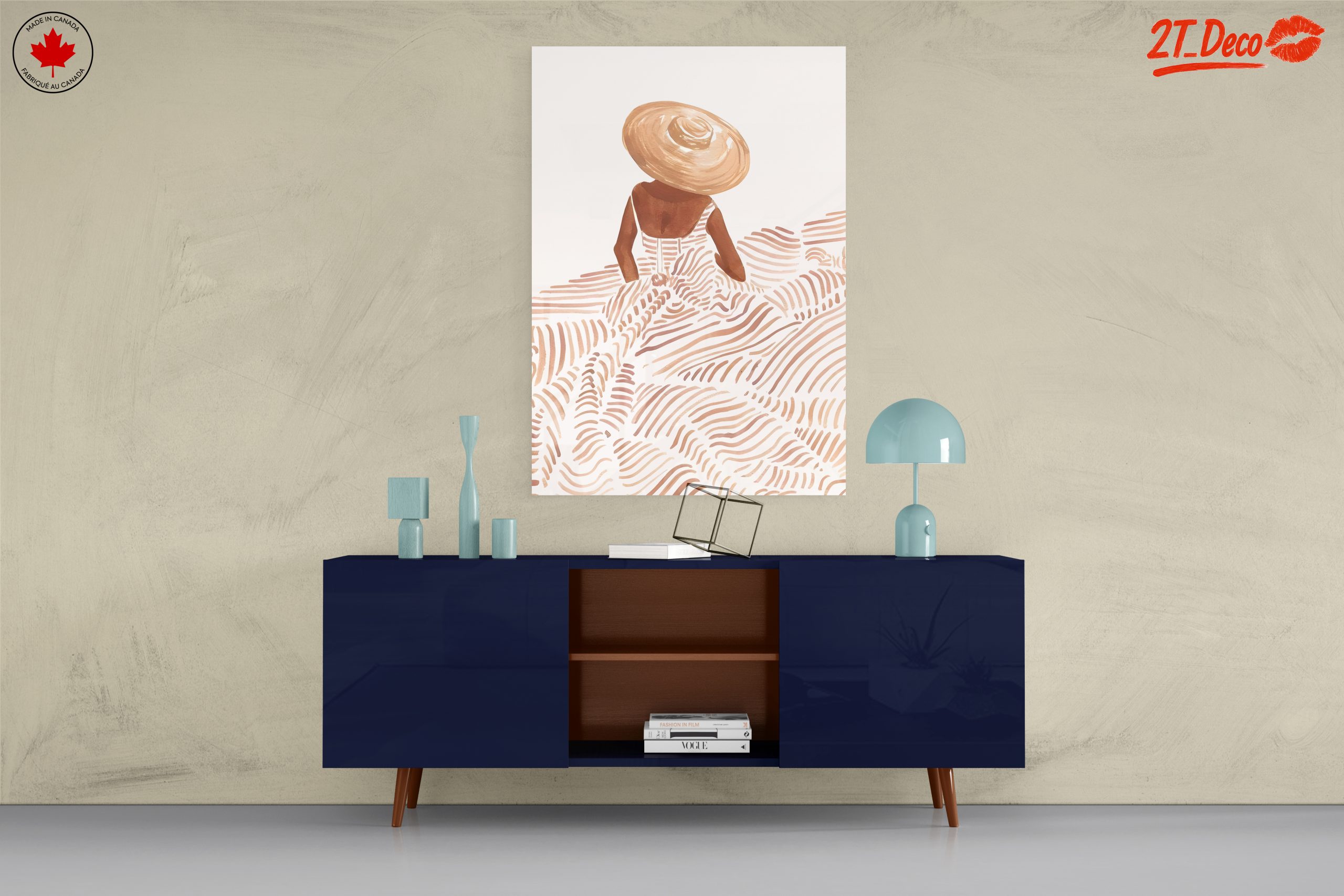 Stylish Summer Scene Art - Image 8