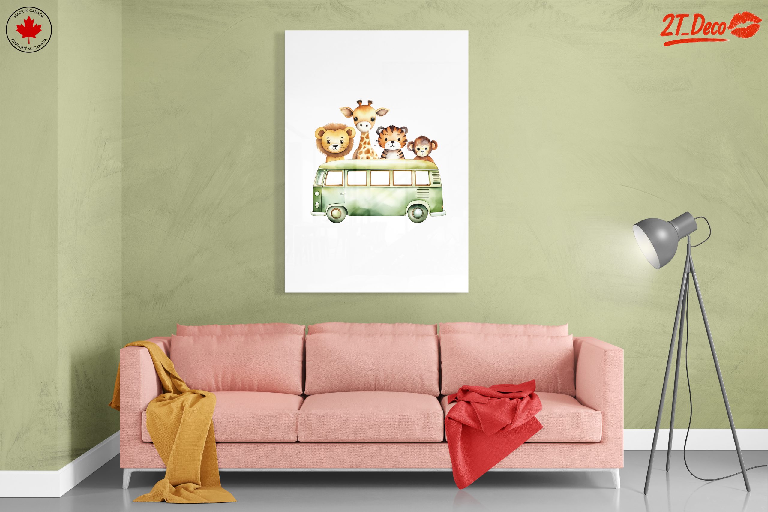 Cute Animal Characters In Green Van - Image 7