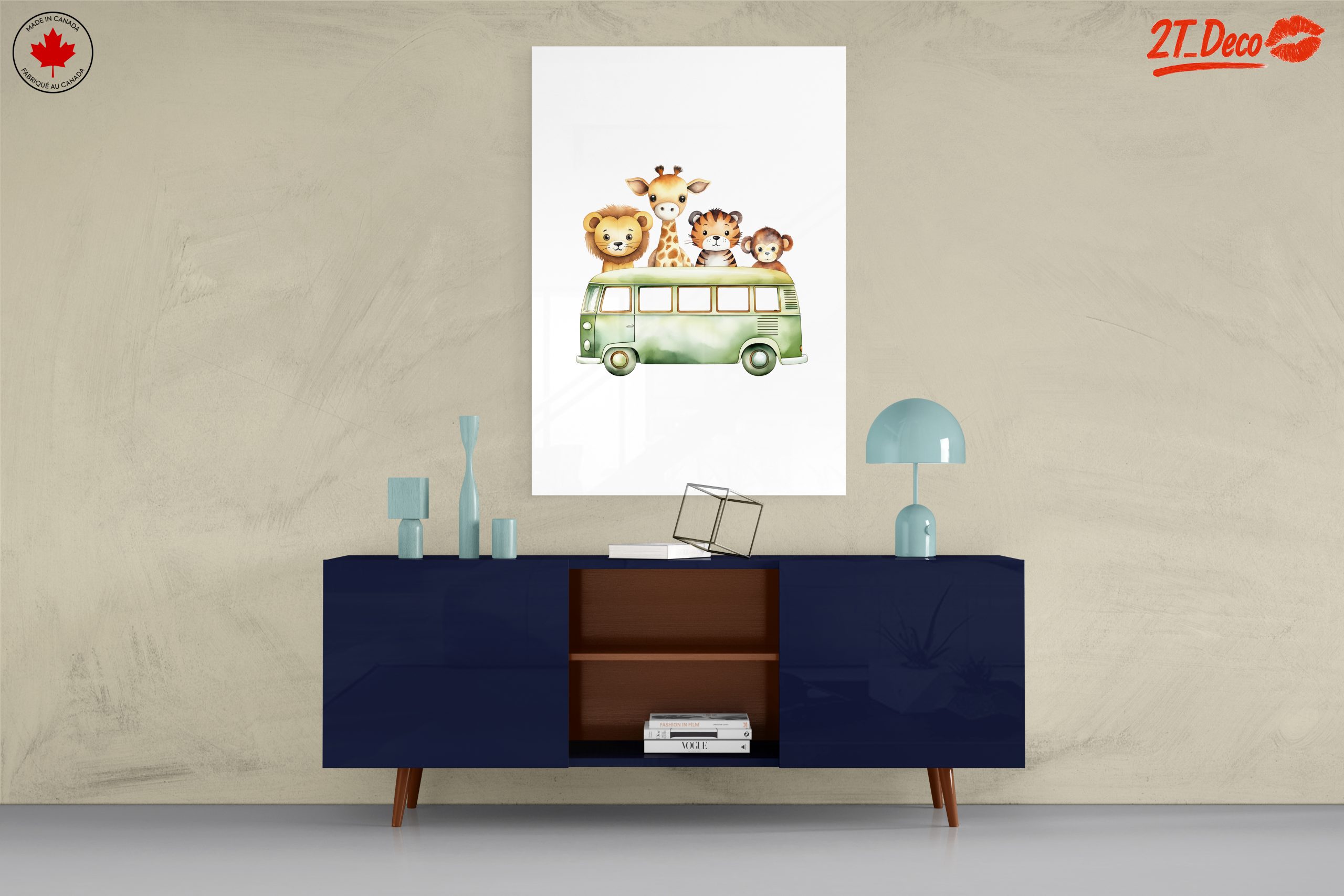 Cute Animal Characters In Green Van - Image 8