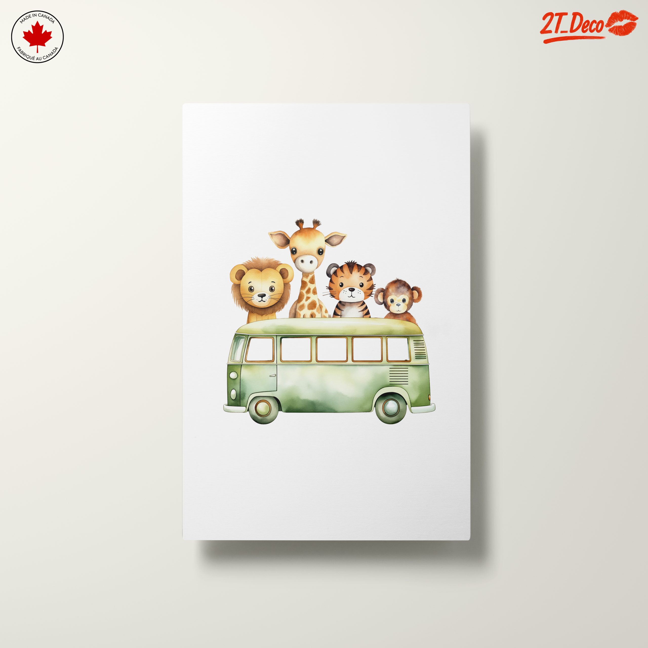 Cute Animal Characters In Green Van - Image 10