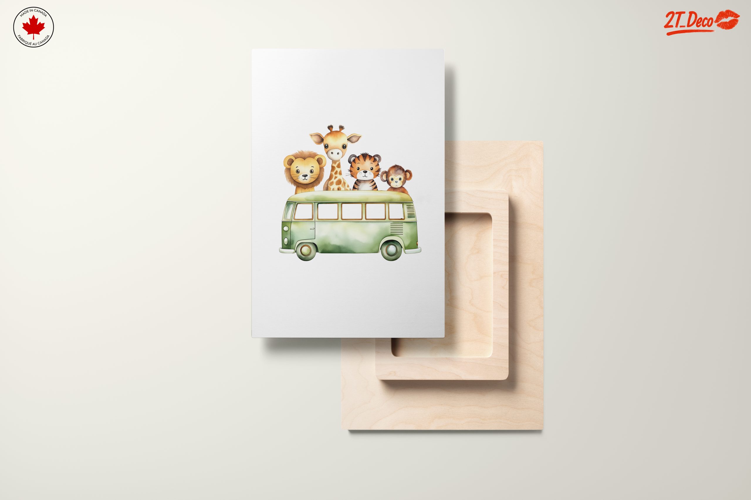 Cute Animal Characters In Green Van - Image 11