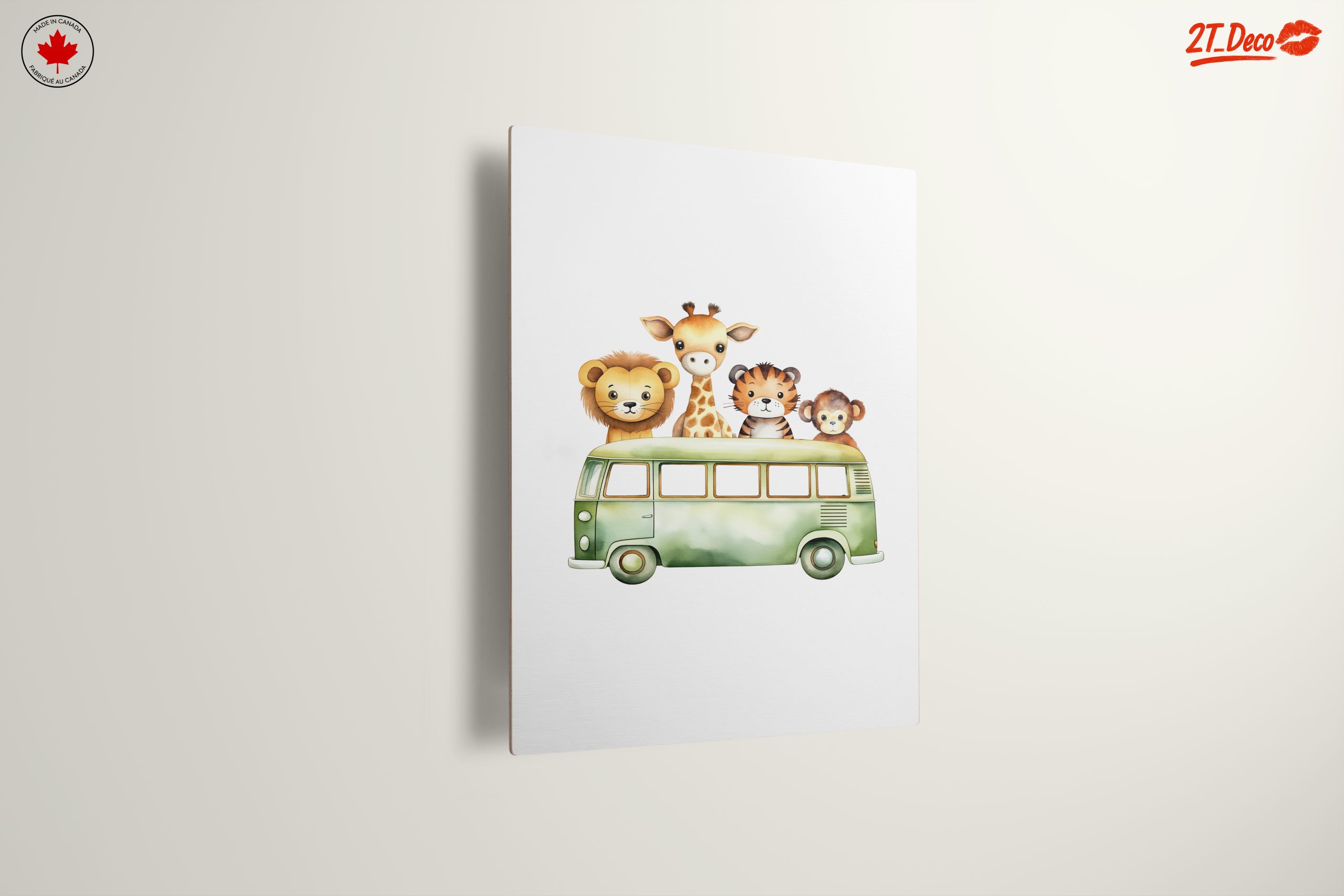 Cute Animal Characters In Green Van - Image 13