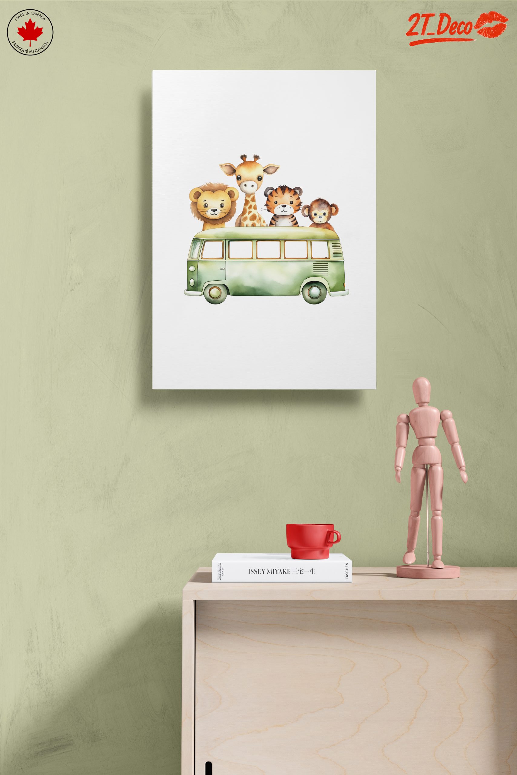 Cute Animal Characters In Green Van - Image 14
