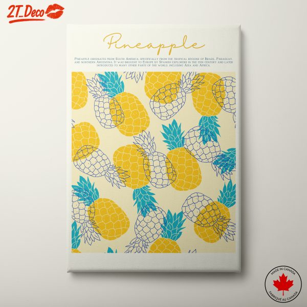 Playful Pineapple Pattern Art