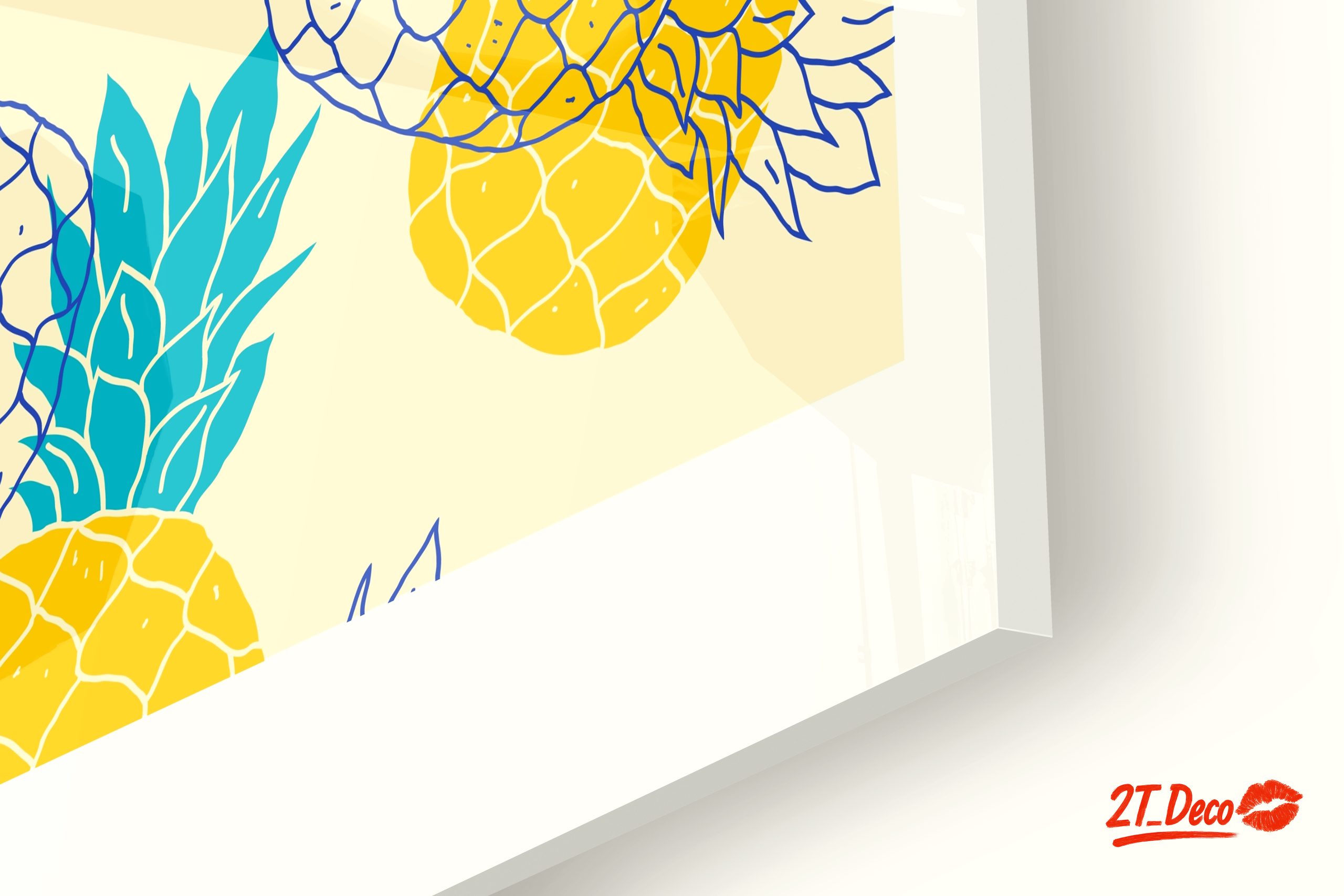 Playful Pineapple Pattern Art - Image 9