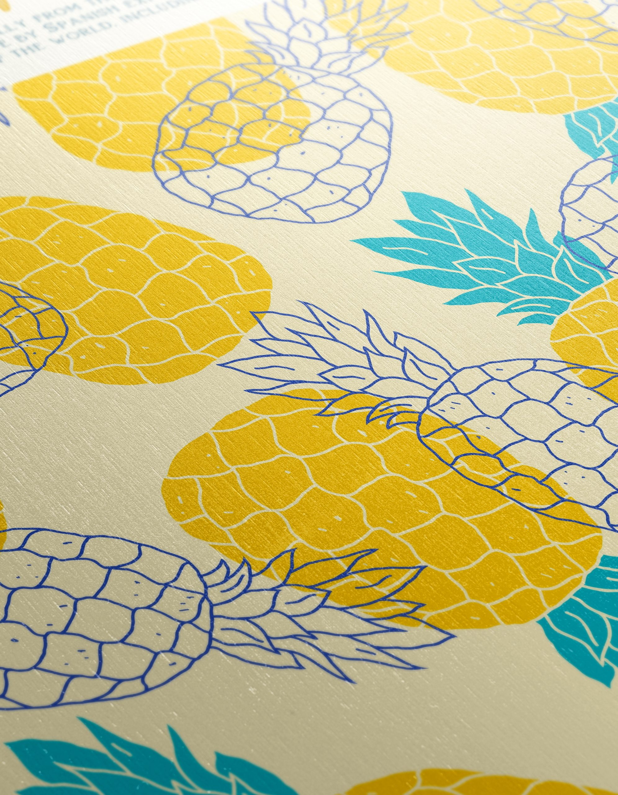 Playful Pineapple Pattern Art - Image 12