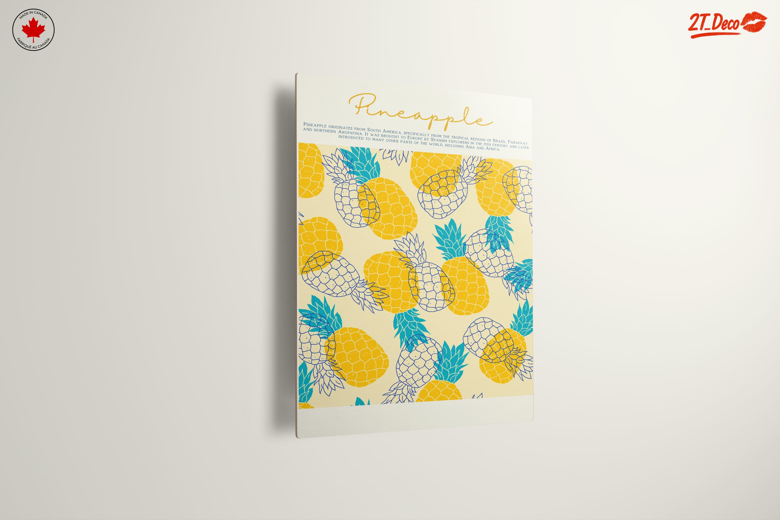 Playful Pineapple Pattern Art - Image 13