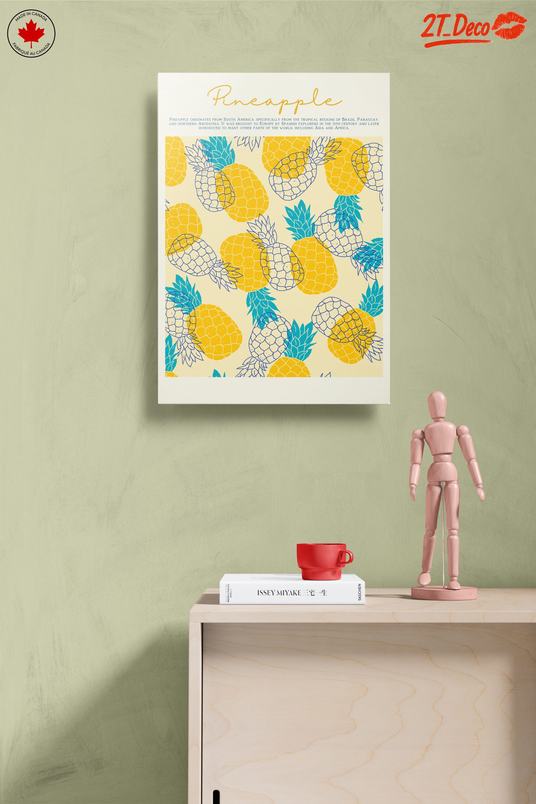 Playful Pineapple Pattern Art - Image 14