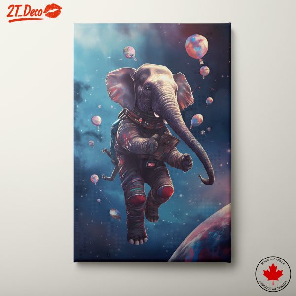 Space-Faring Elephant in Futuristic Suit