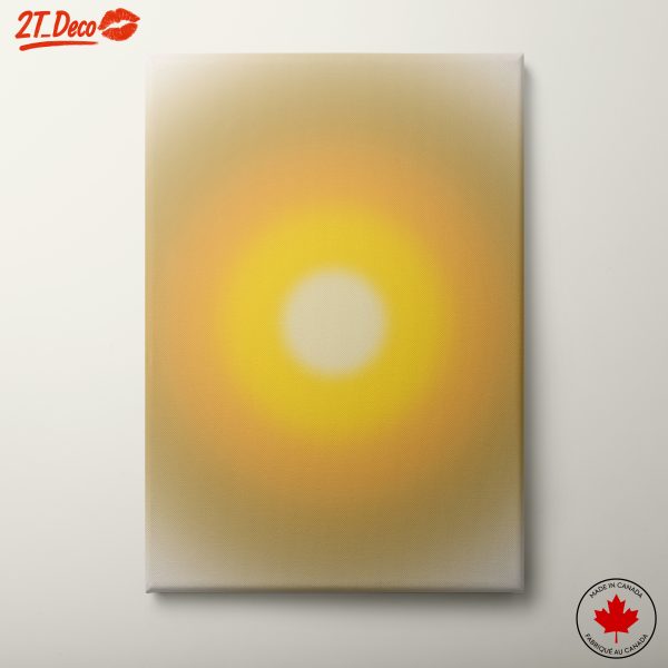 Warm Gradient Abstract Wall Art