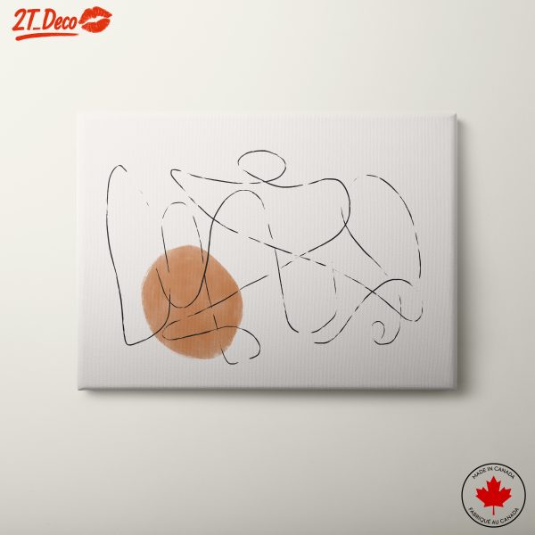 Stylized Abstract Art with Organic Shapes
