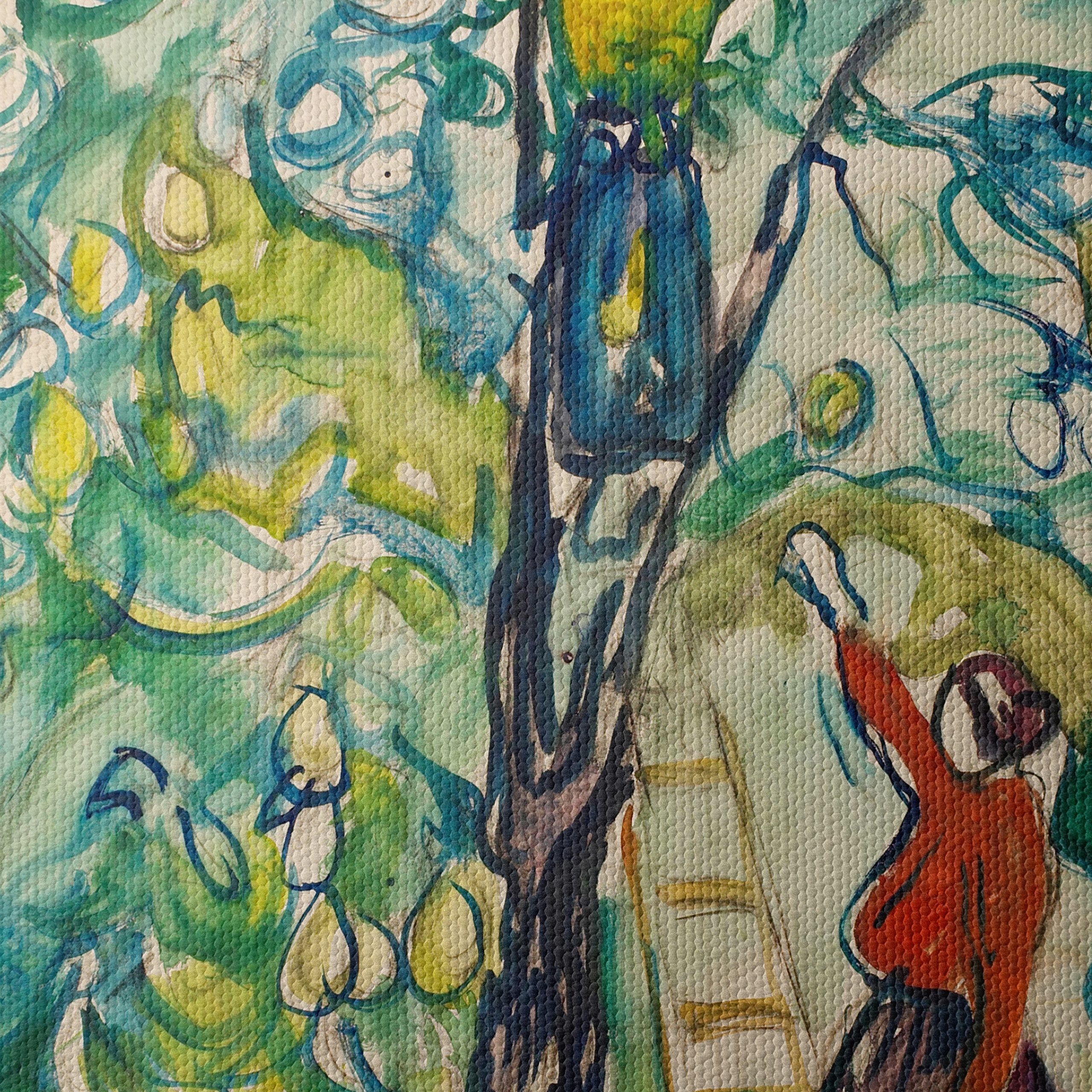Colorful Abstract Cultural Artwork Depicting a Woman - Image 4
